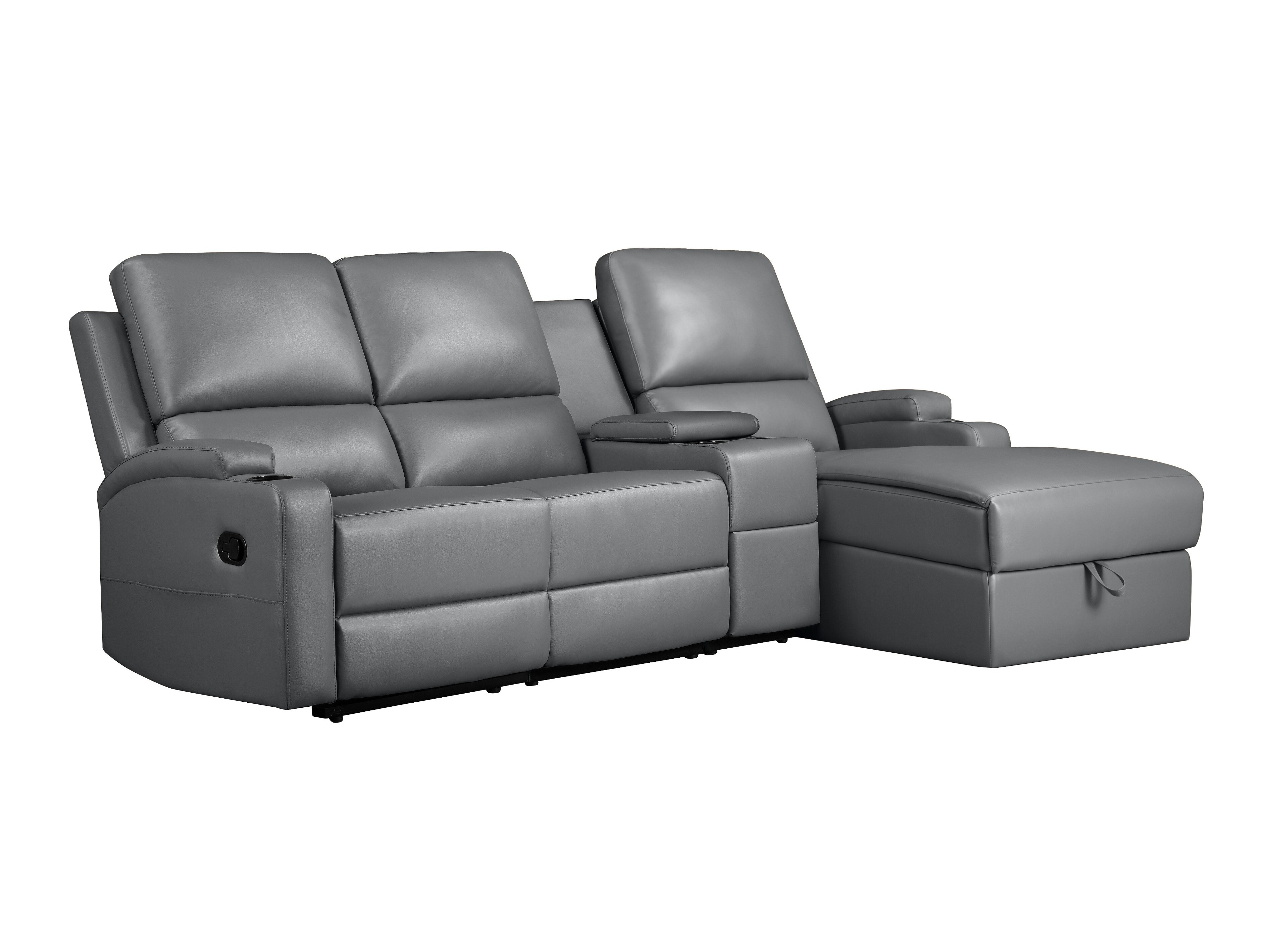 Ecksofa Liegesessel Denton 1368 (Grau)