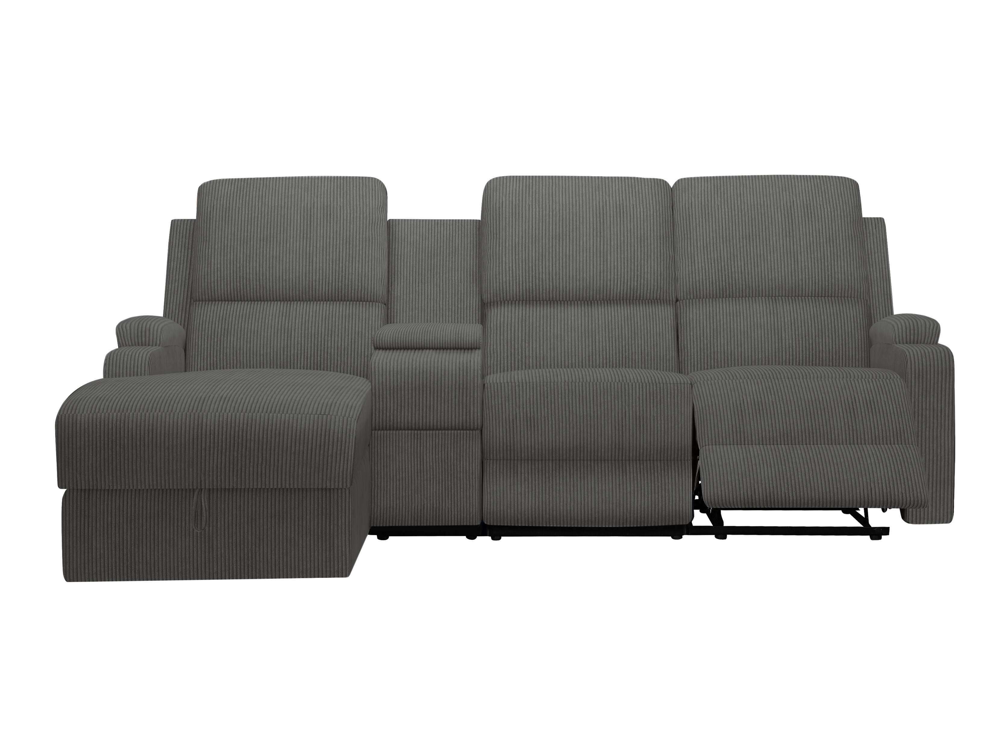 Ecksofa Liegesessel Denton 1568 (Anthrazit)