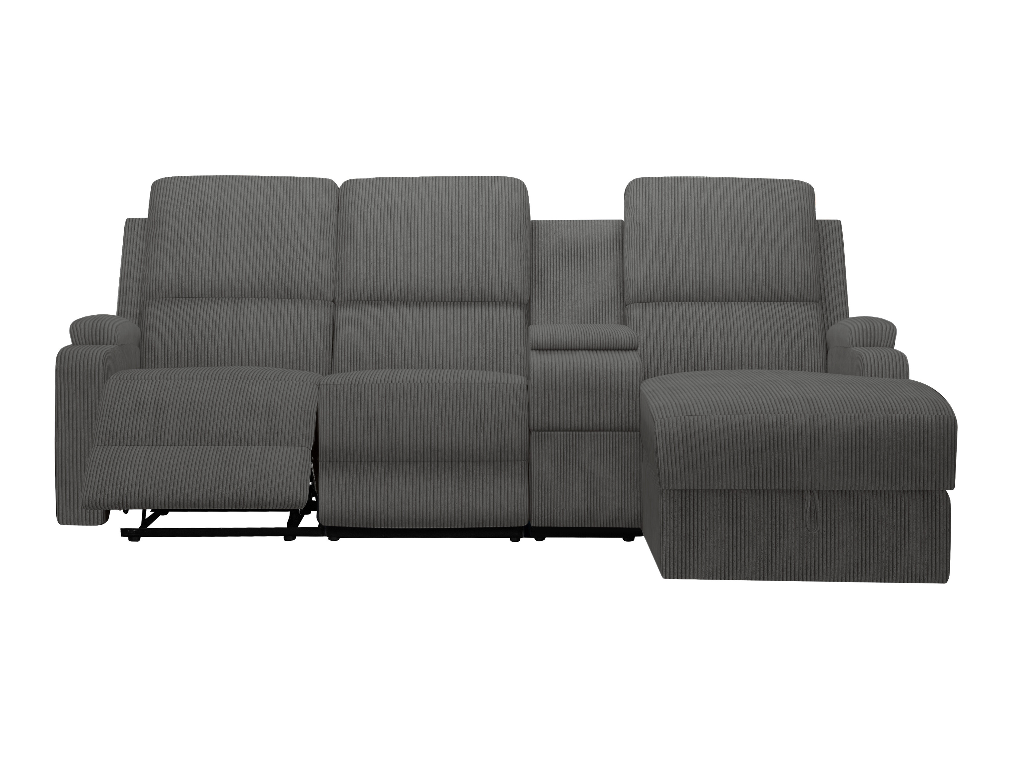 Ecksofa Liegesessel Denton 1568 (Anthrazit)