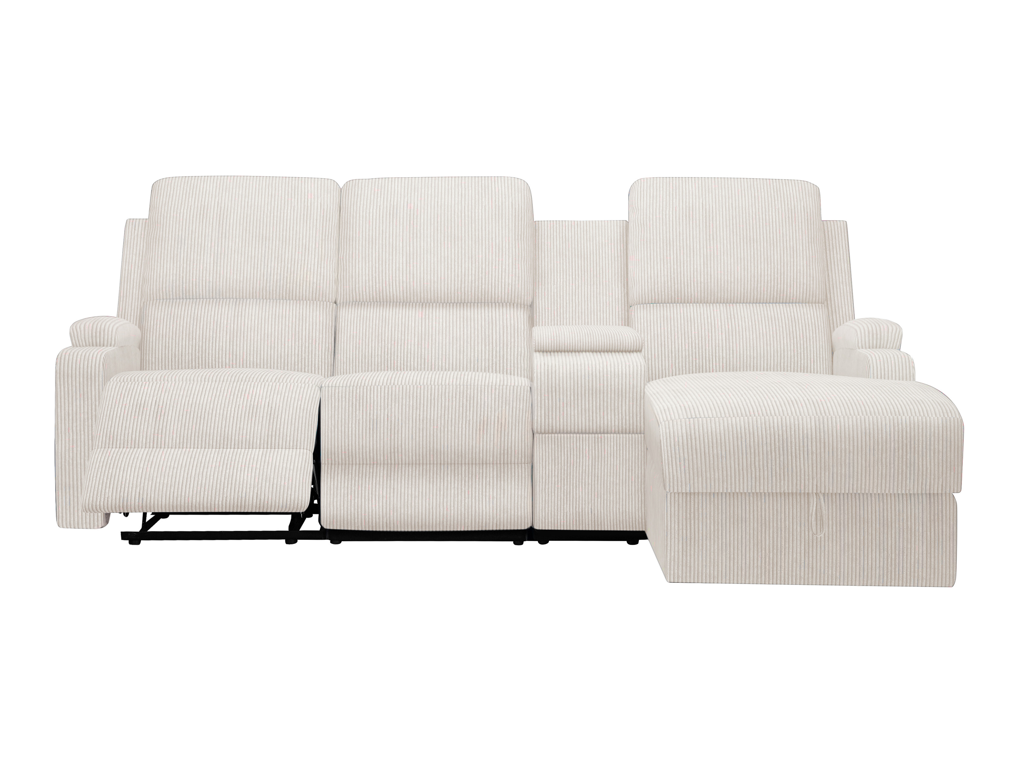 Ecksofa Liegesessel Denton 1568 (Cremefarben)