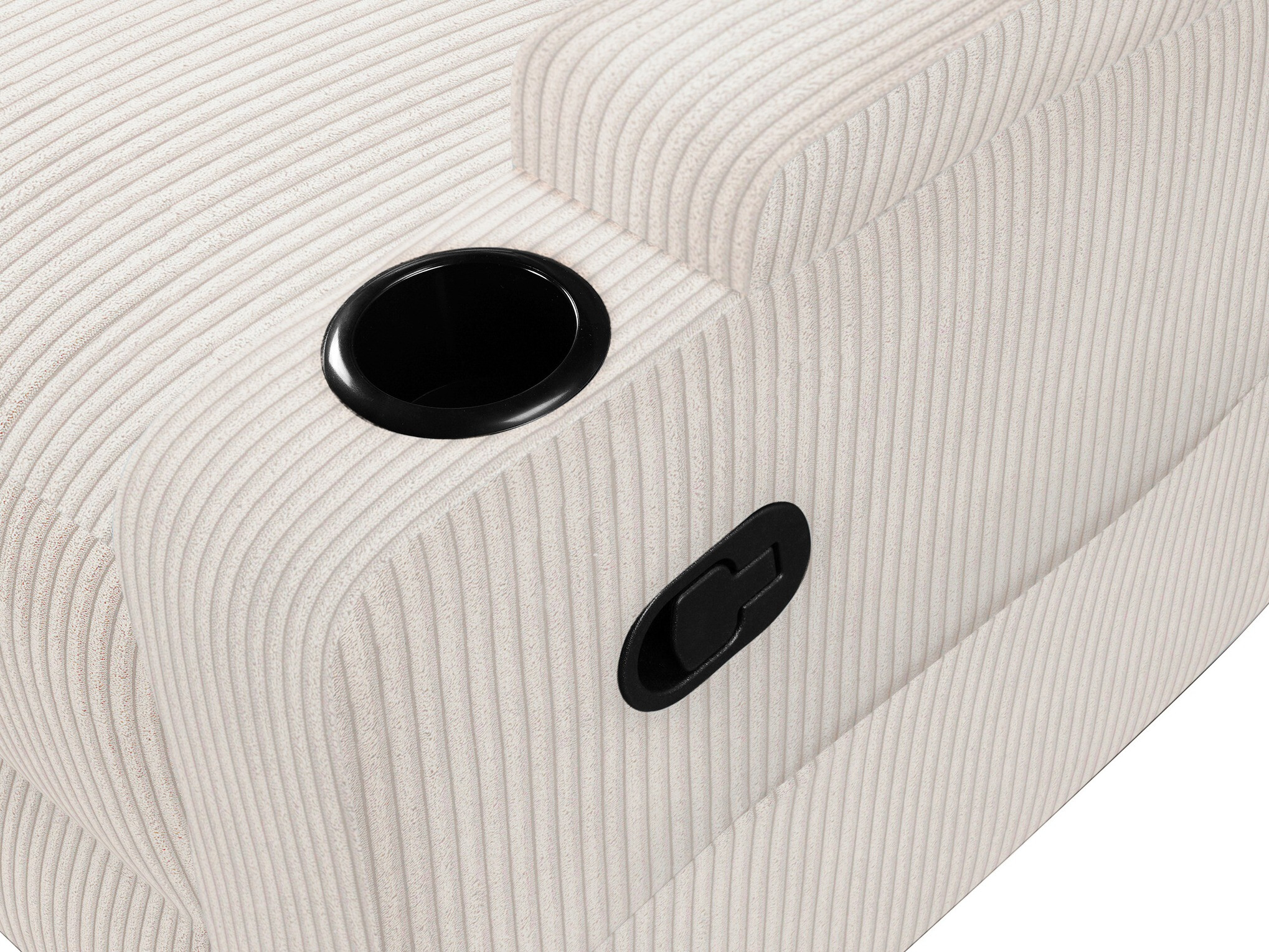 Ecksofa Liegesessel Denton 1568 (Cremefarben)