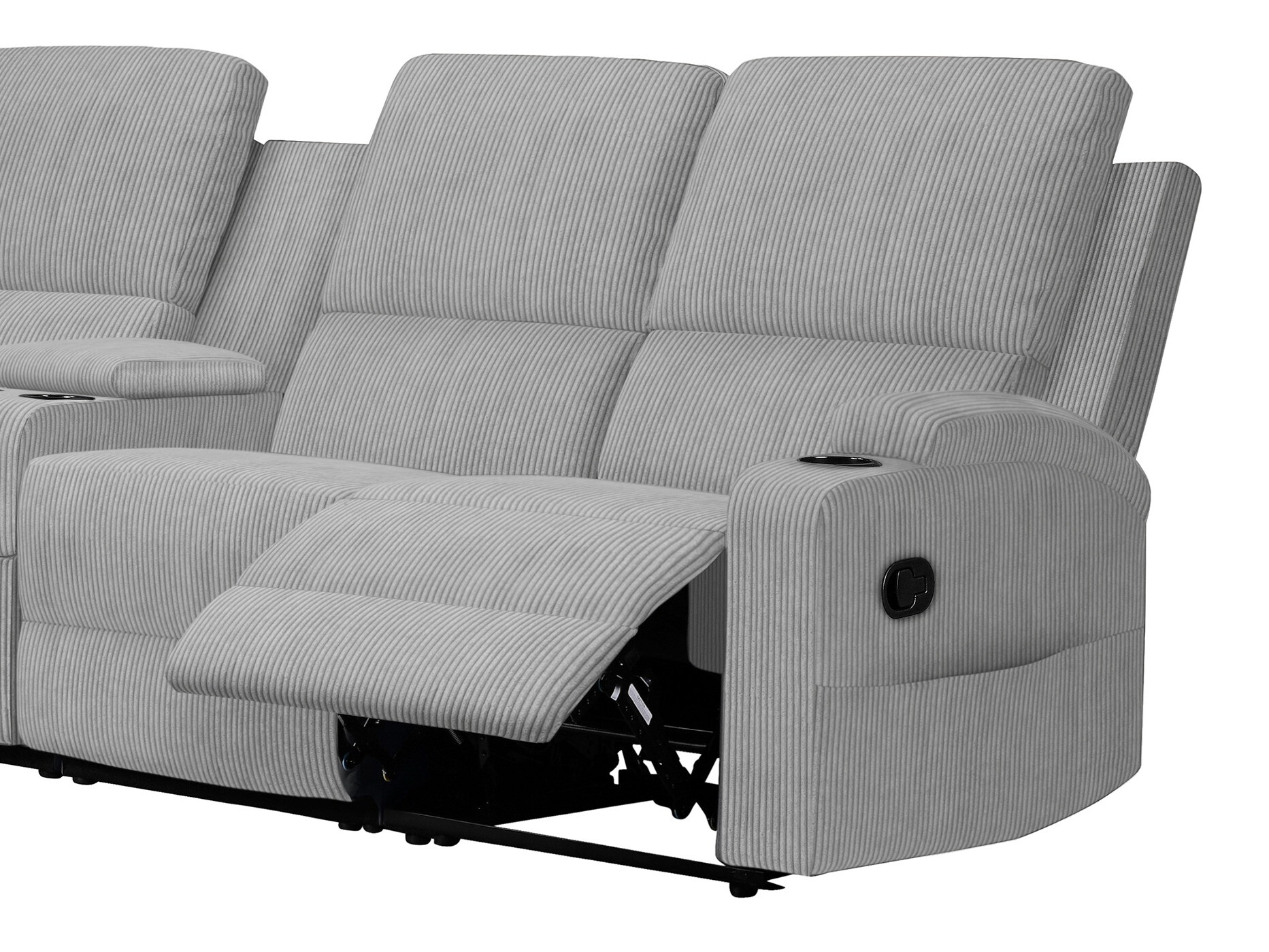 Ecksofa Liegesessel Denton 1568 (Grau)