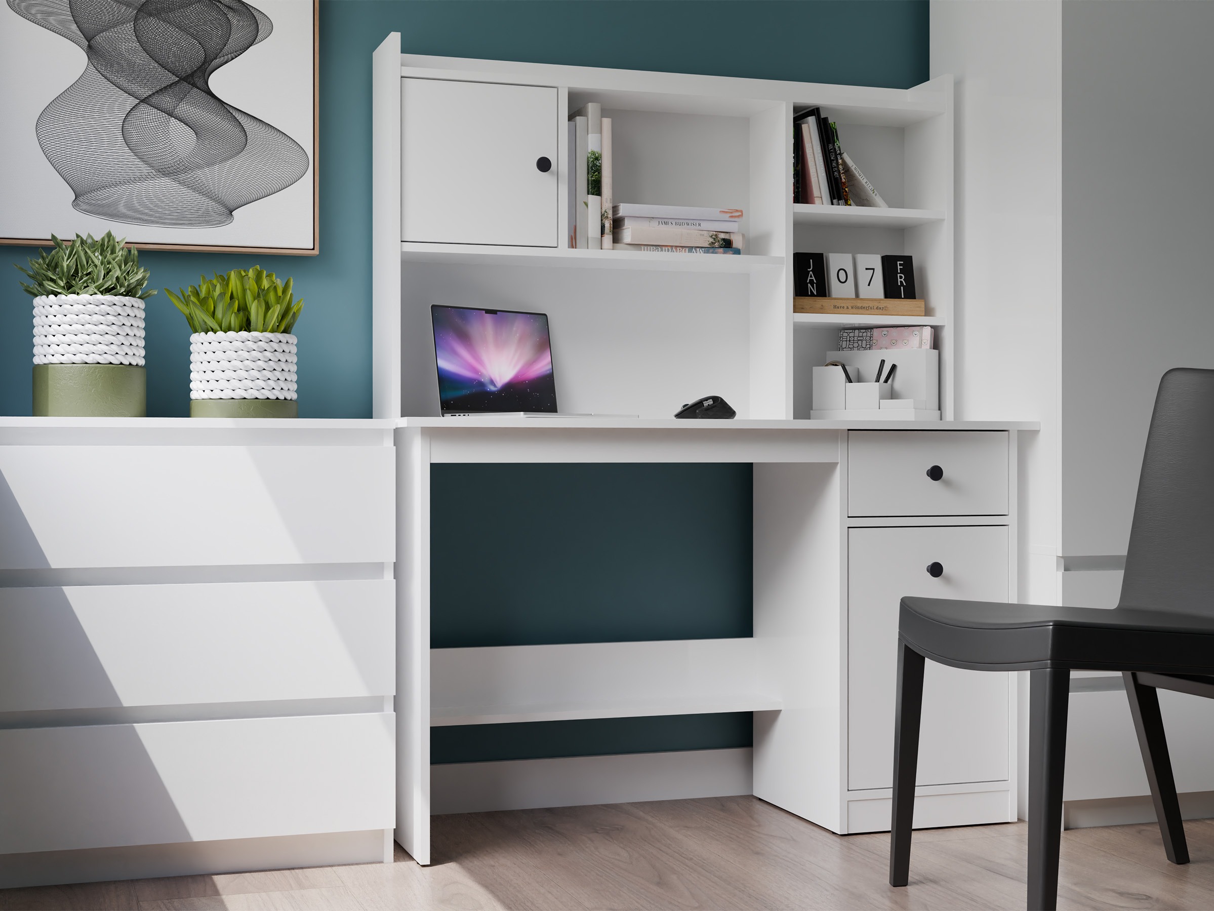 Bürotisch Mandeville 376 (Weiss)