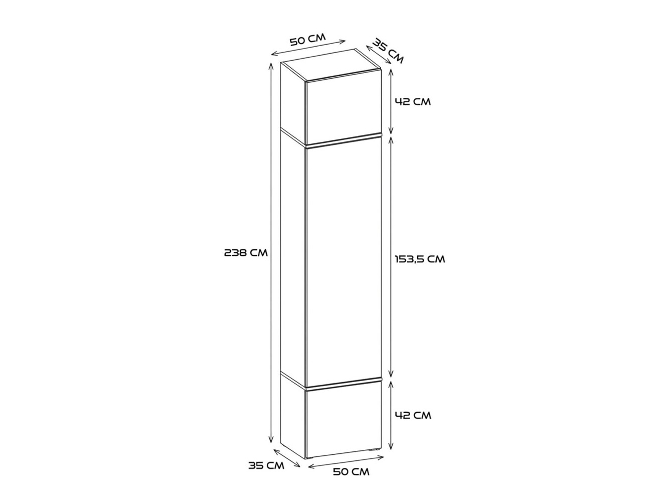 Kleiderschrank Mandeville 375 (Kaschmir)