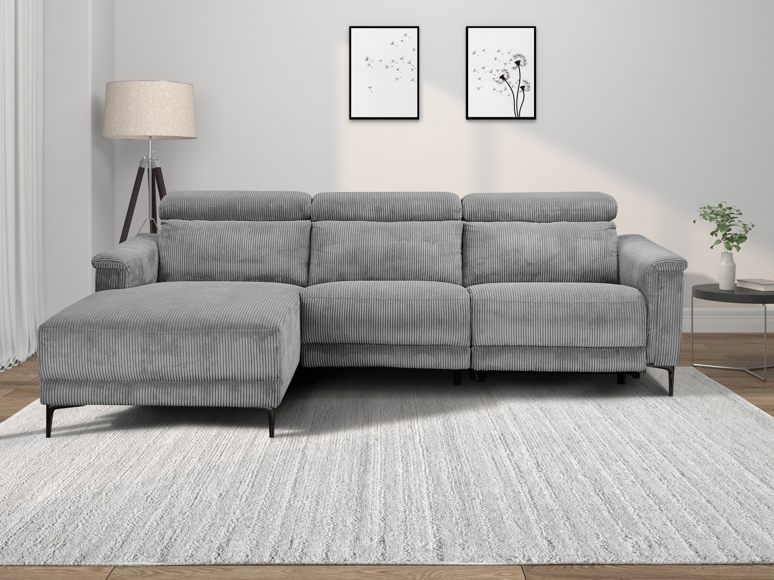 Ecksofa Liegesessel Evamare 105 (Grau)