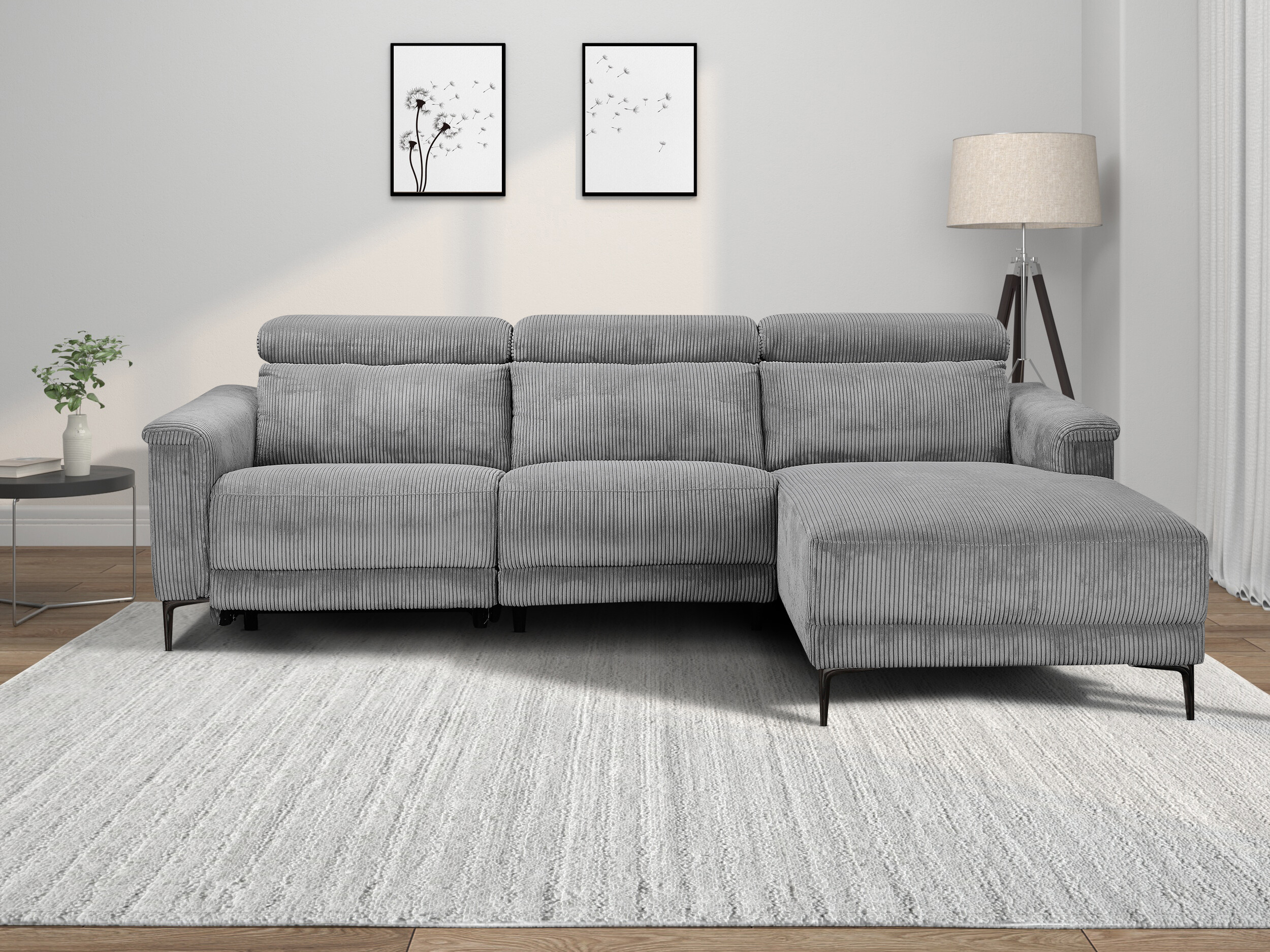 Ecksofa Liegesessel Evamare 105 (Grau)
