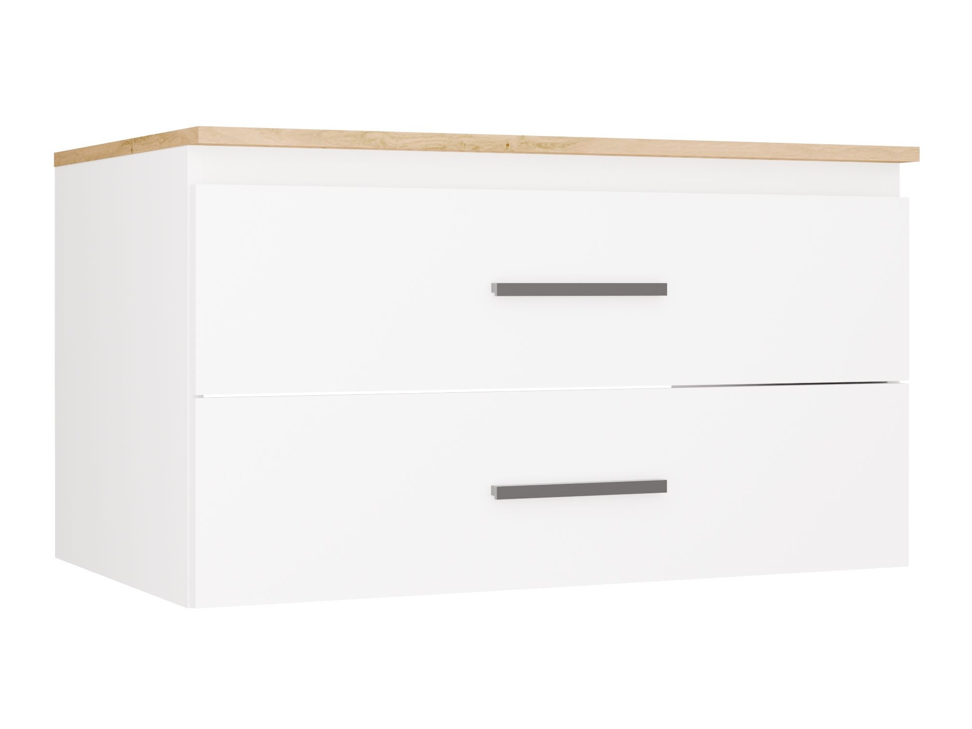 Hängeschrank für Waschbecken Nolmaru 113 (Artisan Eichenholzoptik + Weiss)