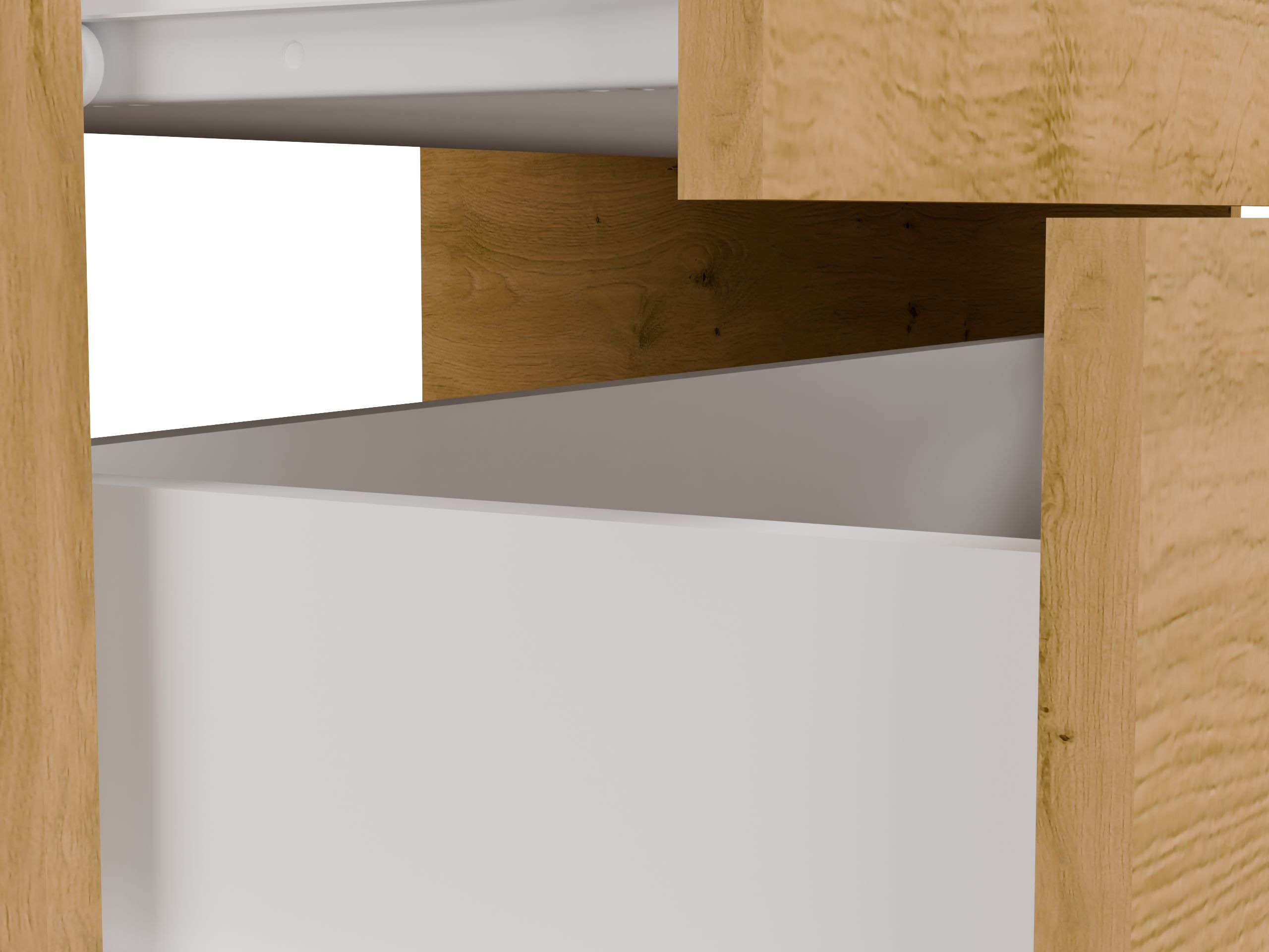 Hängeschrank für Waschbecken Nolmaru 113 (Artisan Eichenholzoptik)