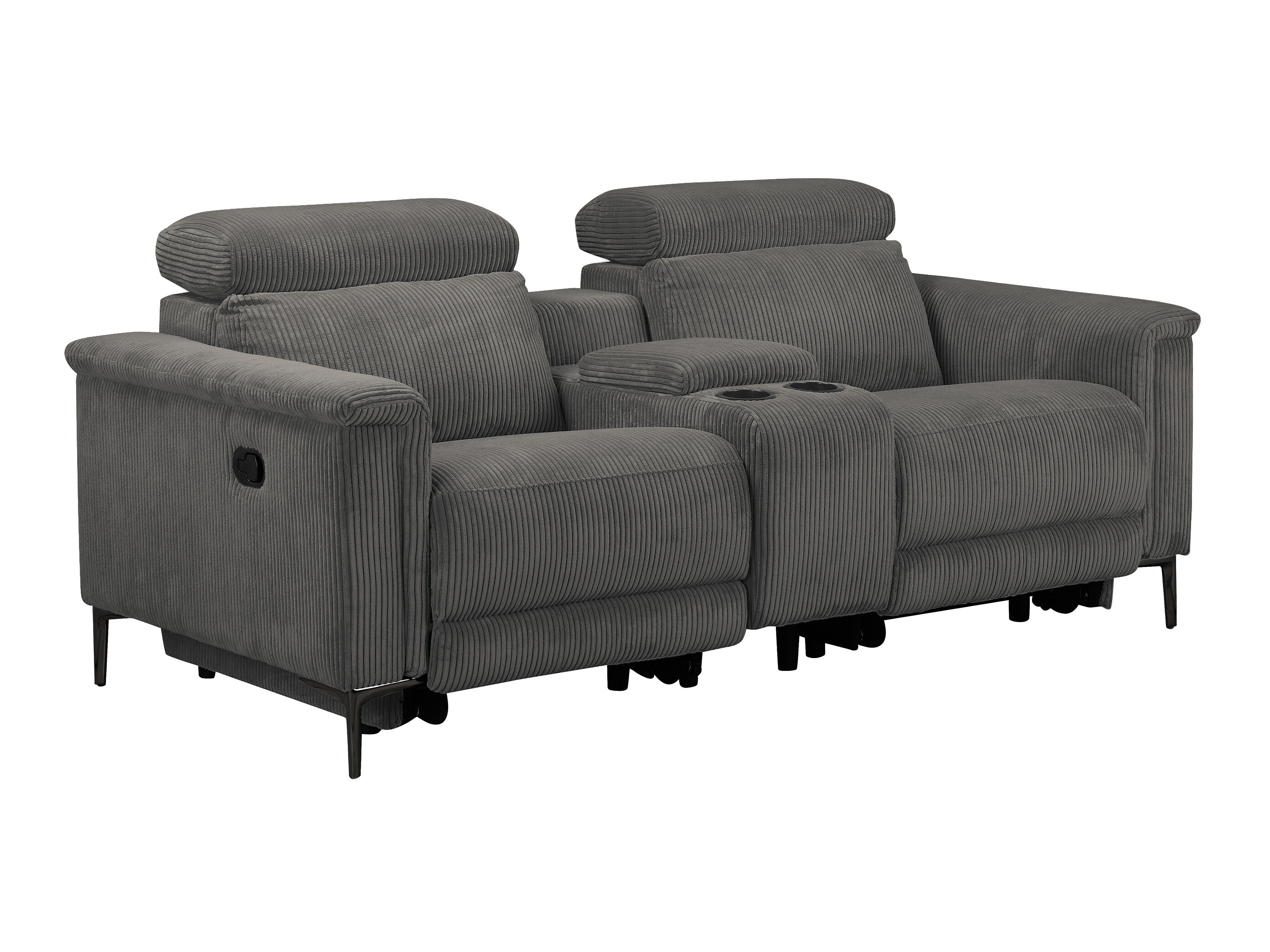 Sofa mit Liegefunktion Evamare 101 (Anthrazit)
