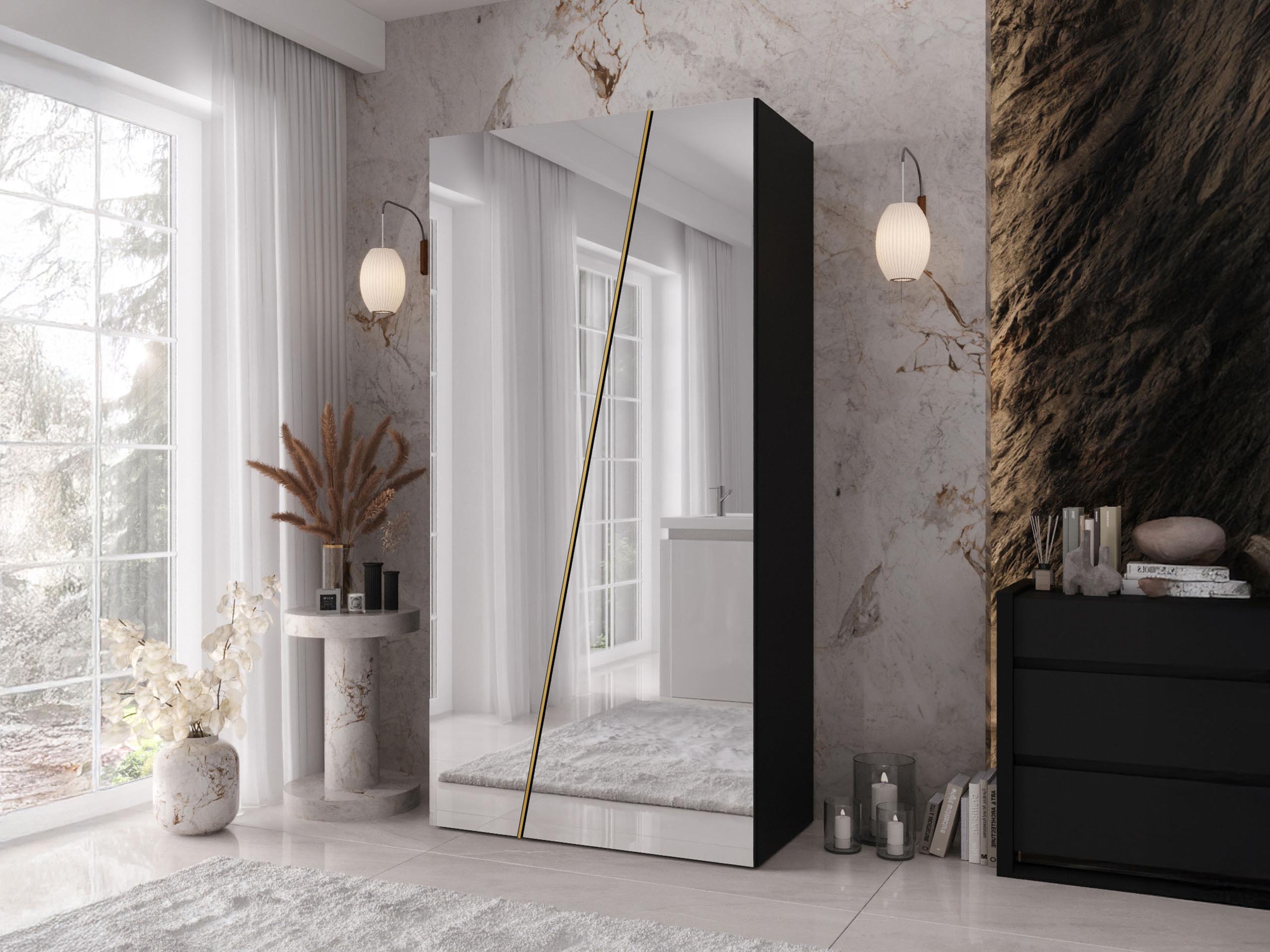 Kleiderschrank Hartford 634 (Schwarz)