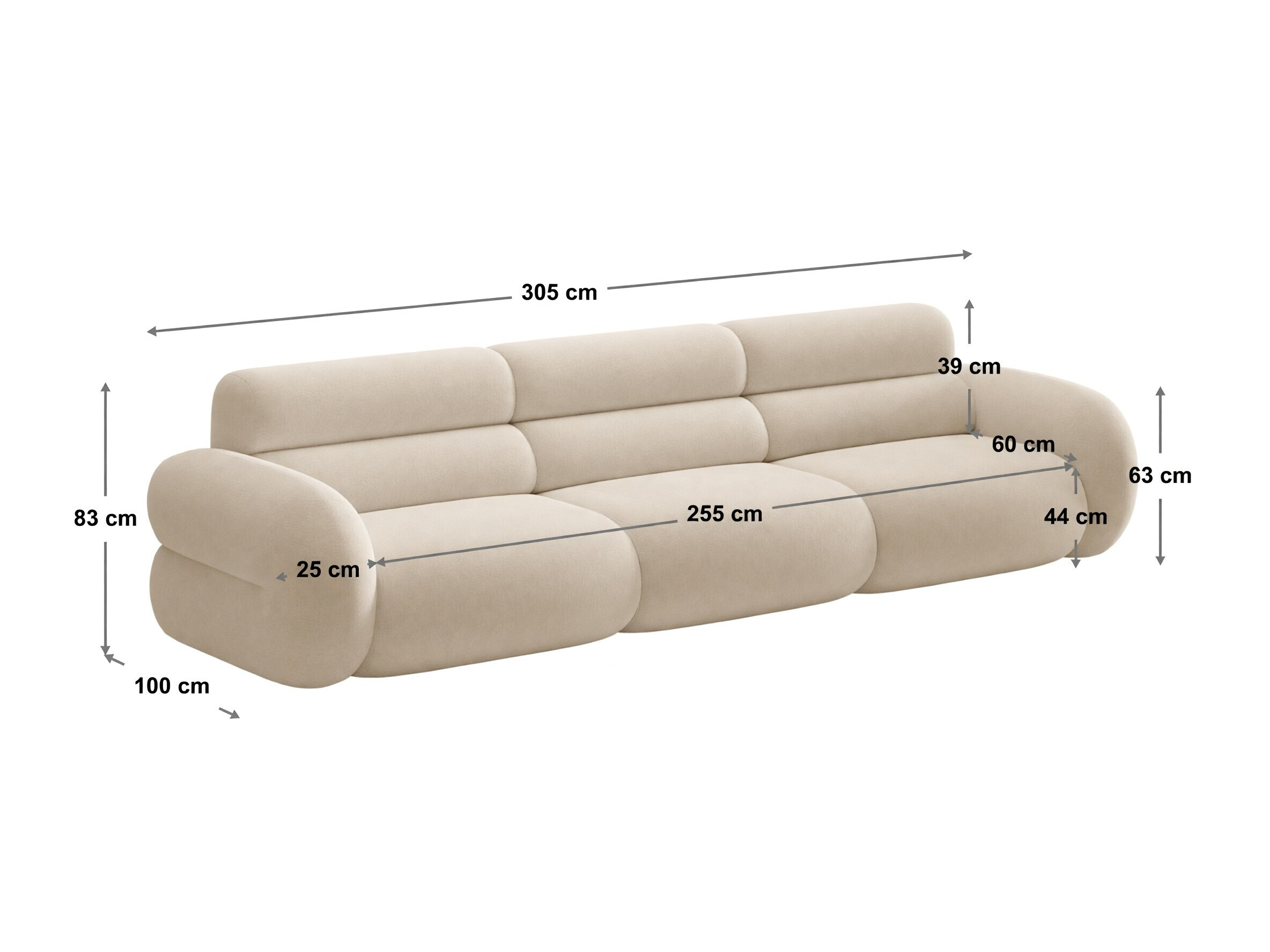 Modulares Sofa Cirbeno 103 (Baloo 2081)