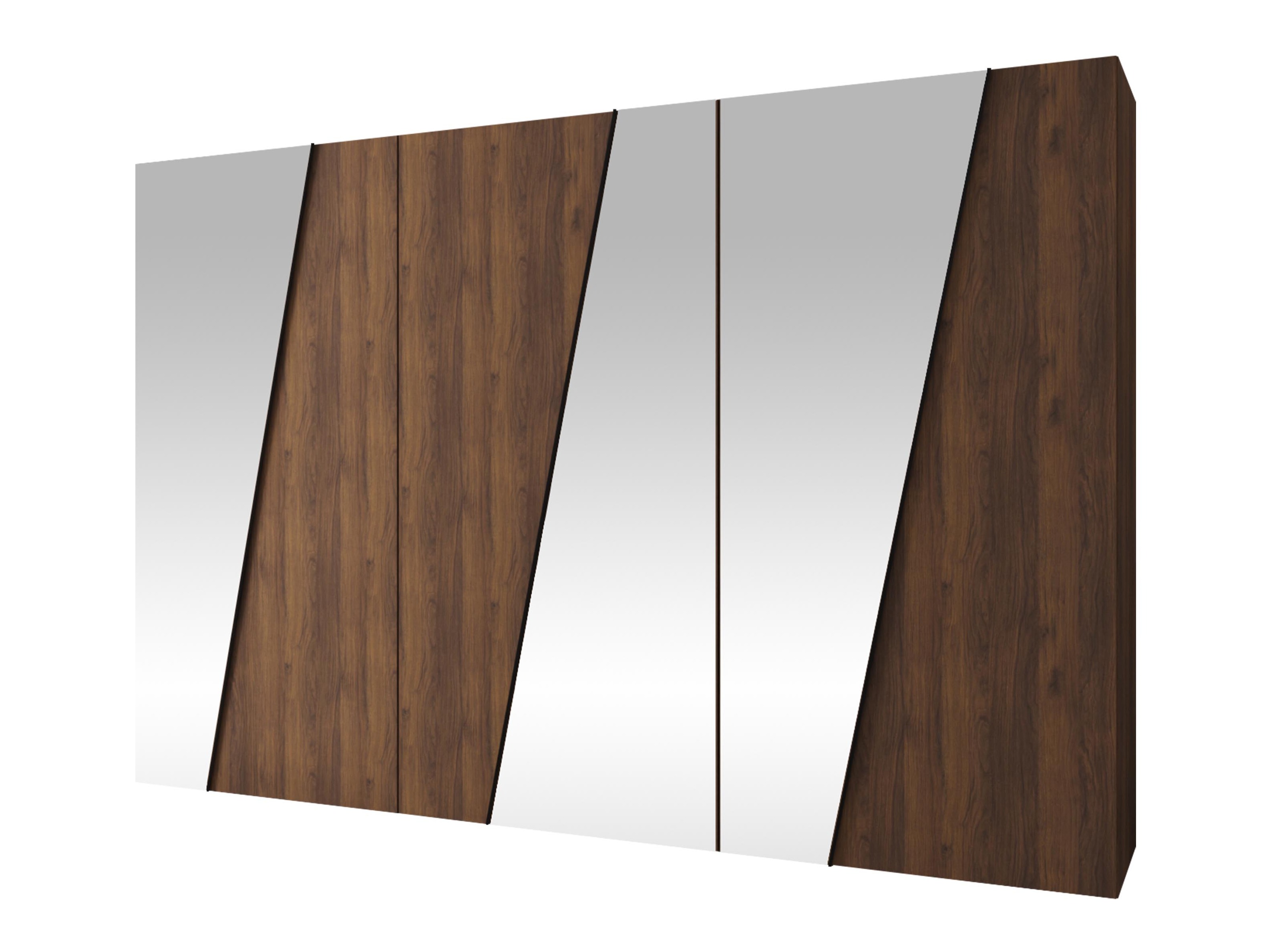 Kleiderschrank Hartford 637 (Walnussholzoptik)