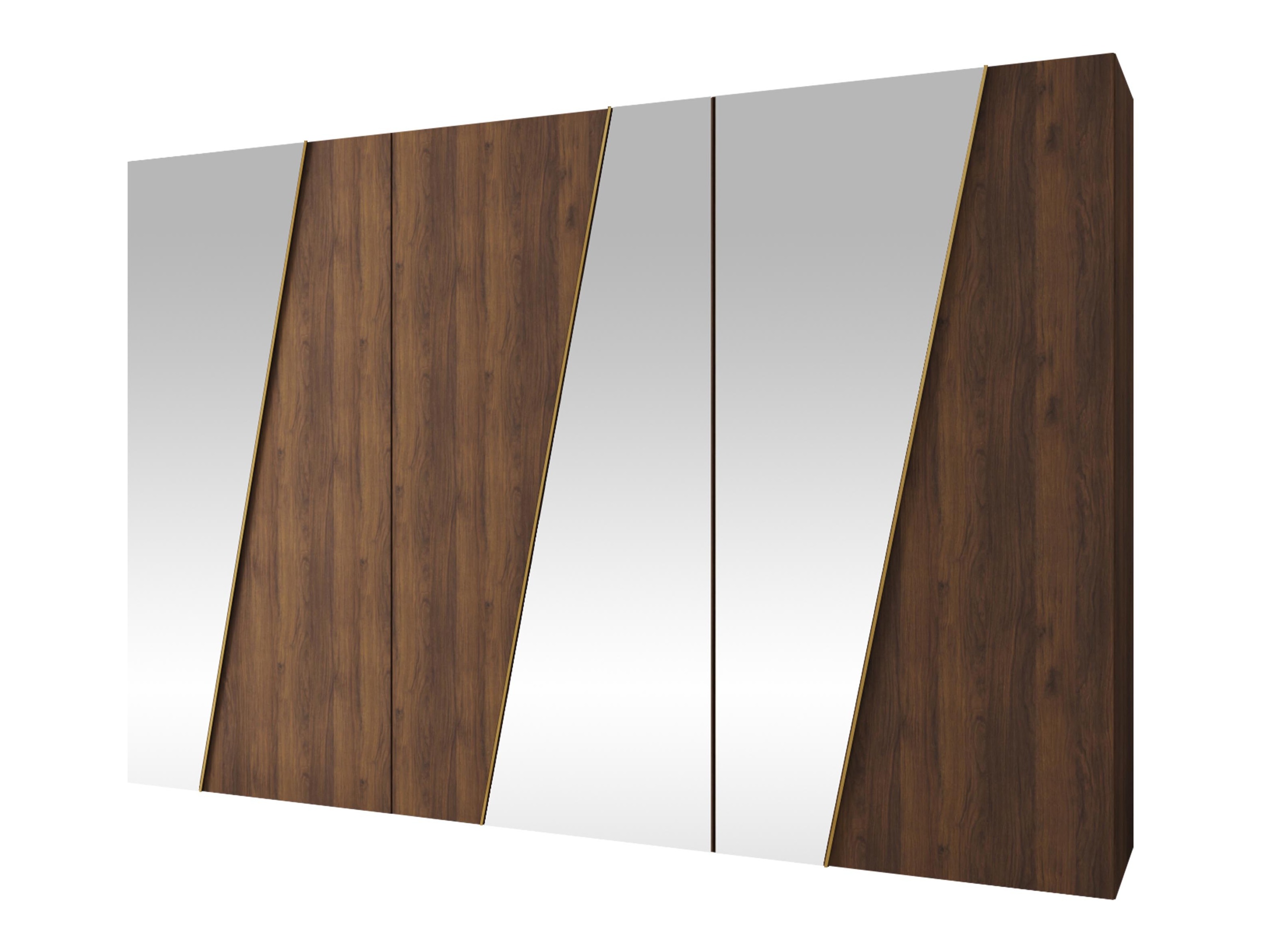 Kleiderschrank Hartford 637 (Walnussholzoptik)