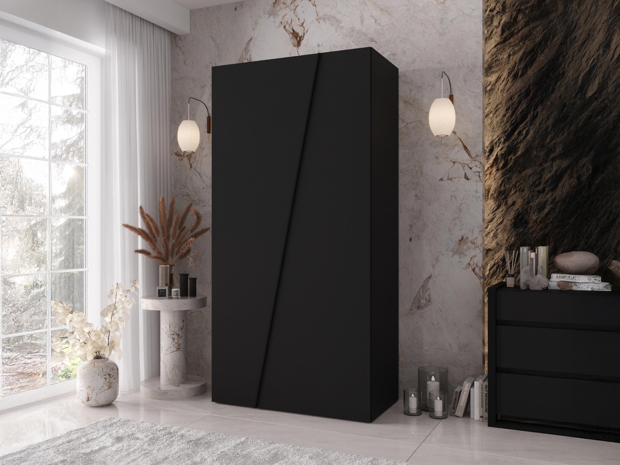 Kleiderschrank Hartford 639 (Schwarz)