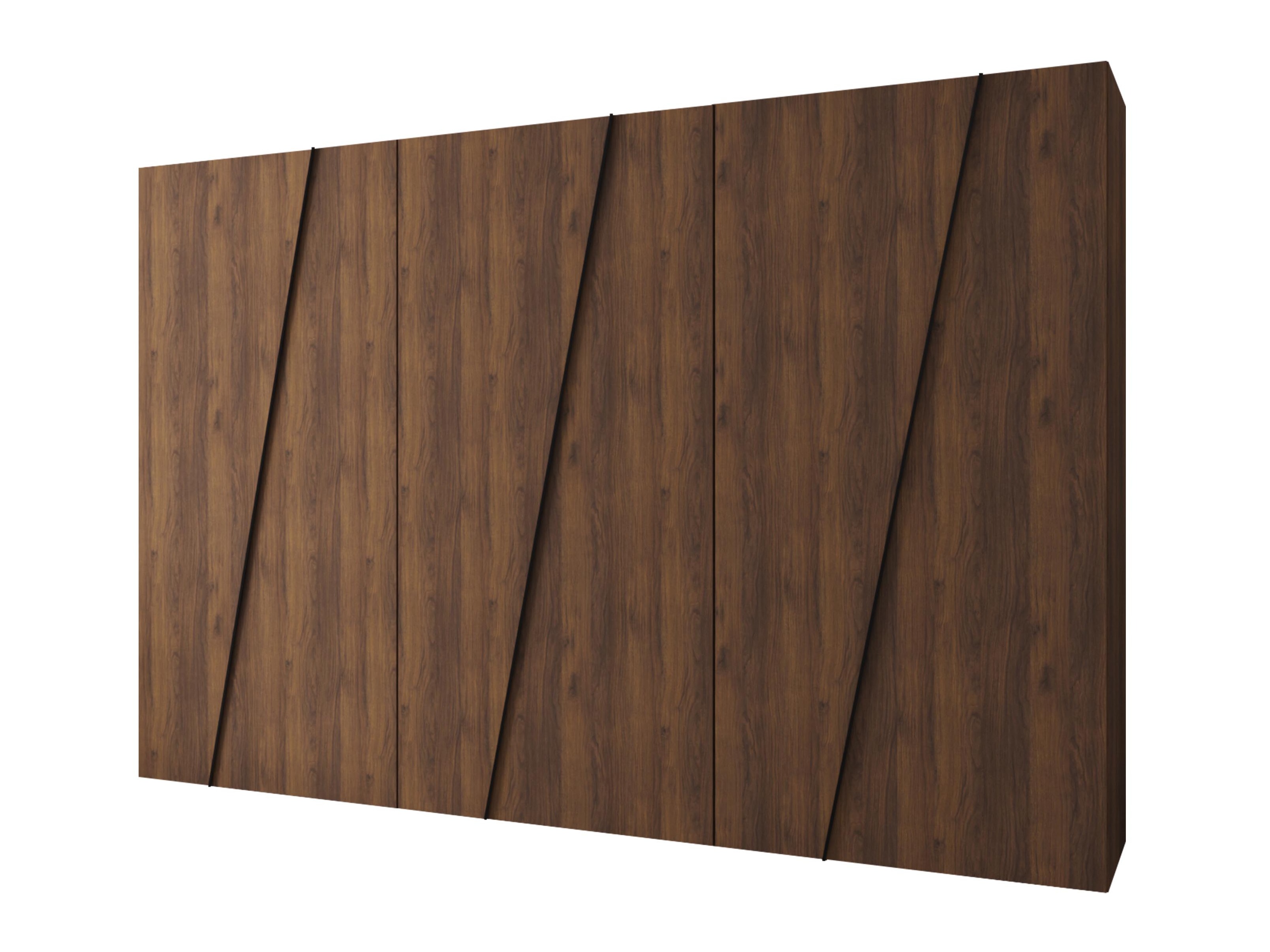 Kleiderschrank Hartford 641 (Walnussholzoptik)