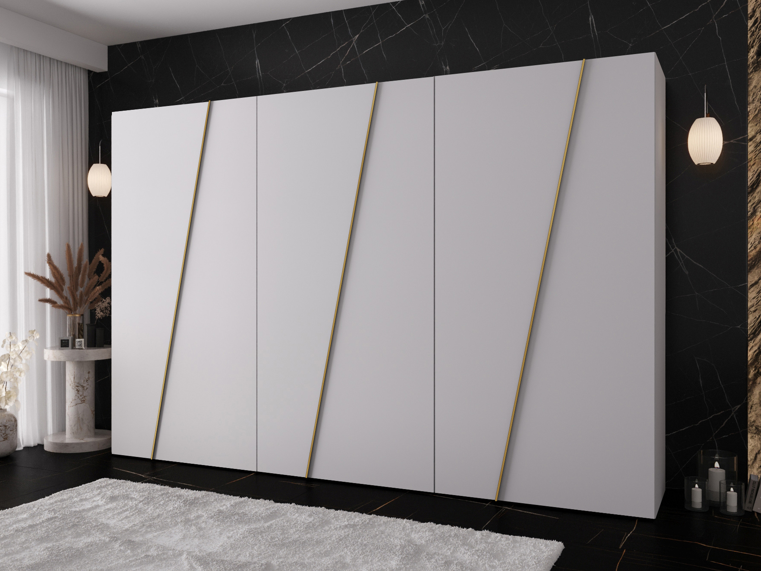 Kleiderschrank Hartford 641 (Weiss)