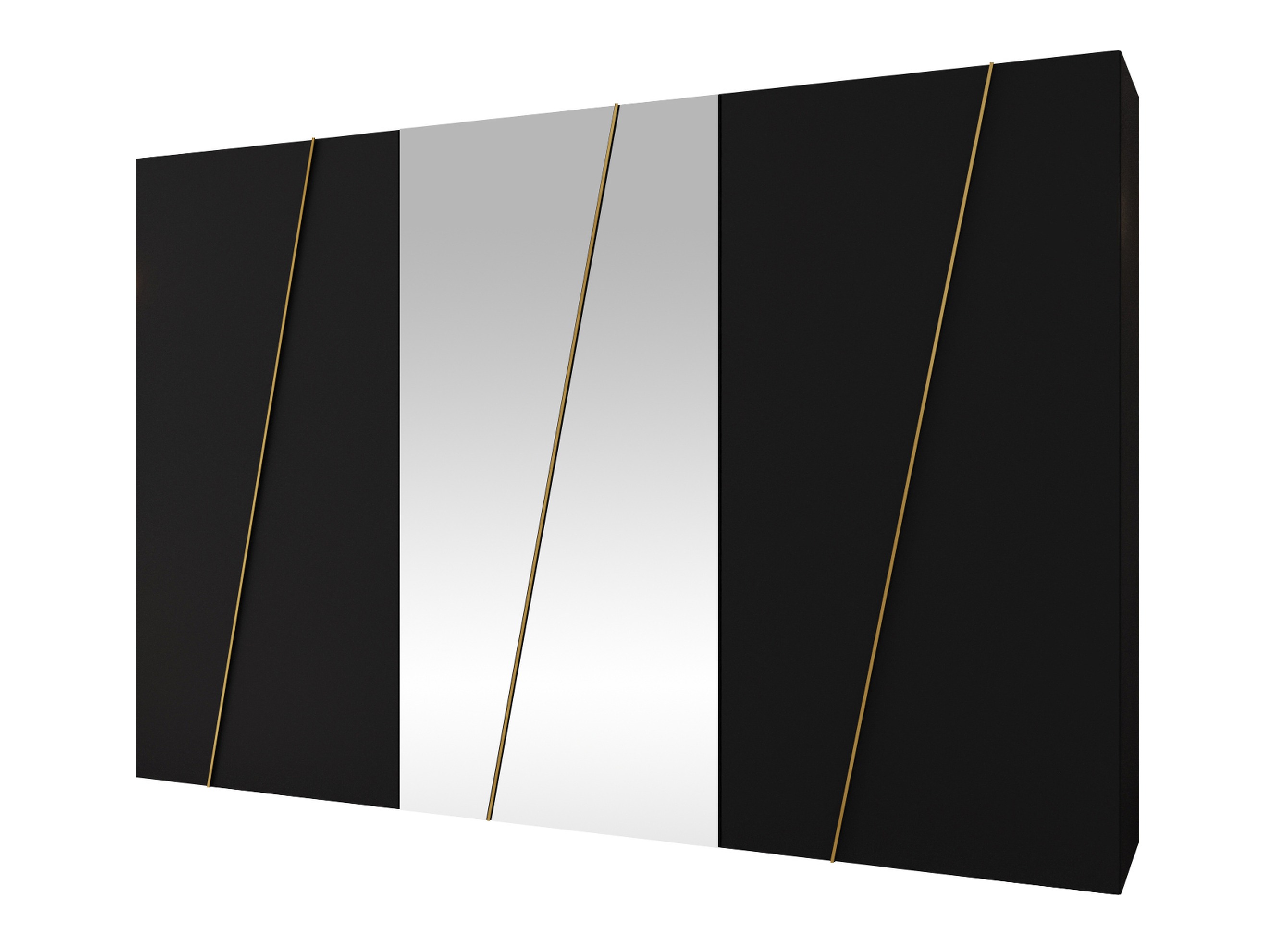 Kleiderschrank Hartford 642 (Schwarz)