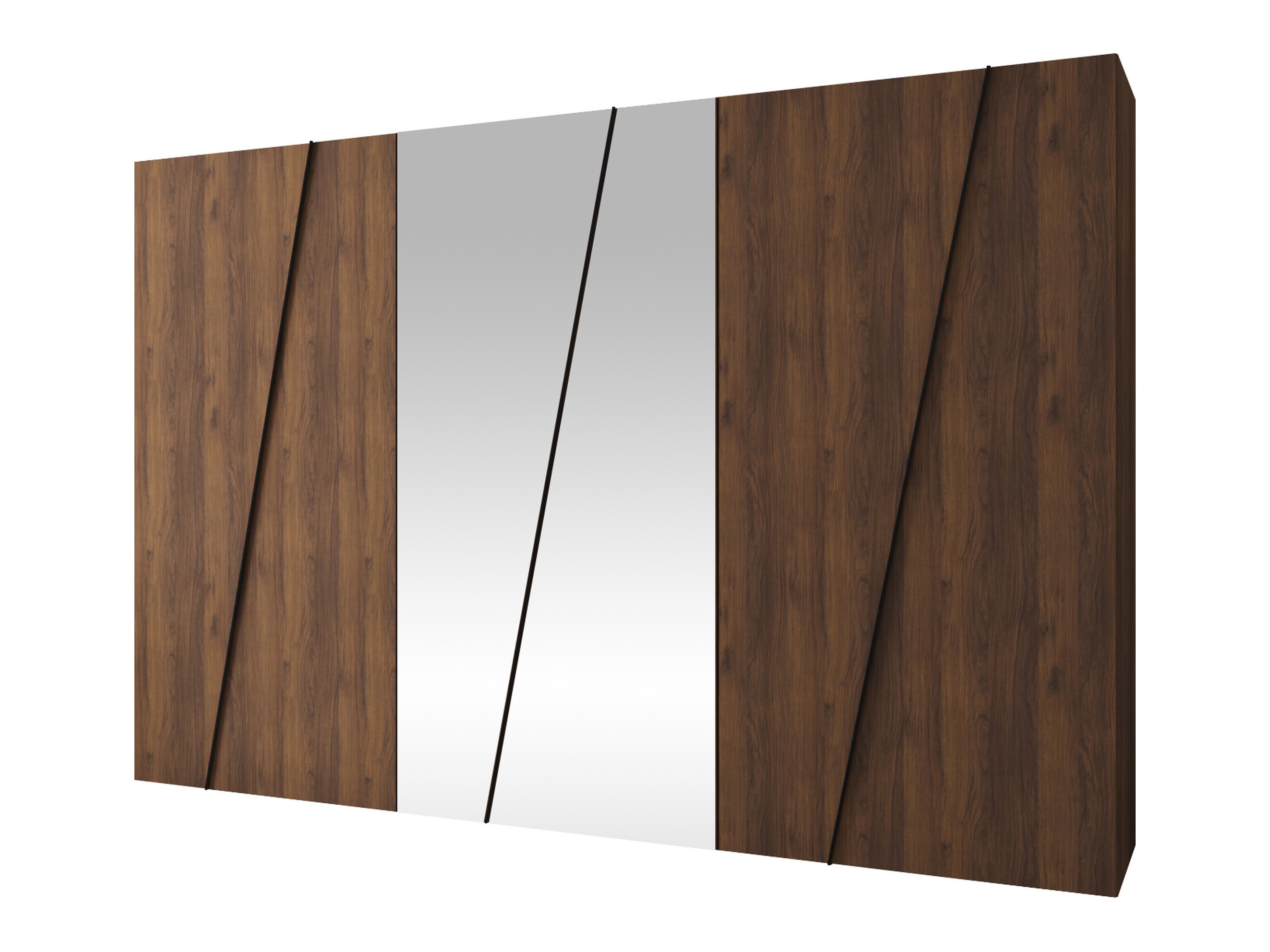 Kleiderschrank Hartford 642 (Walnussholzoptik)