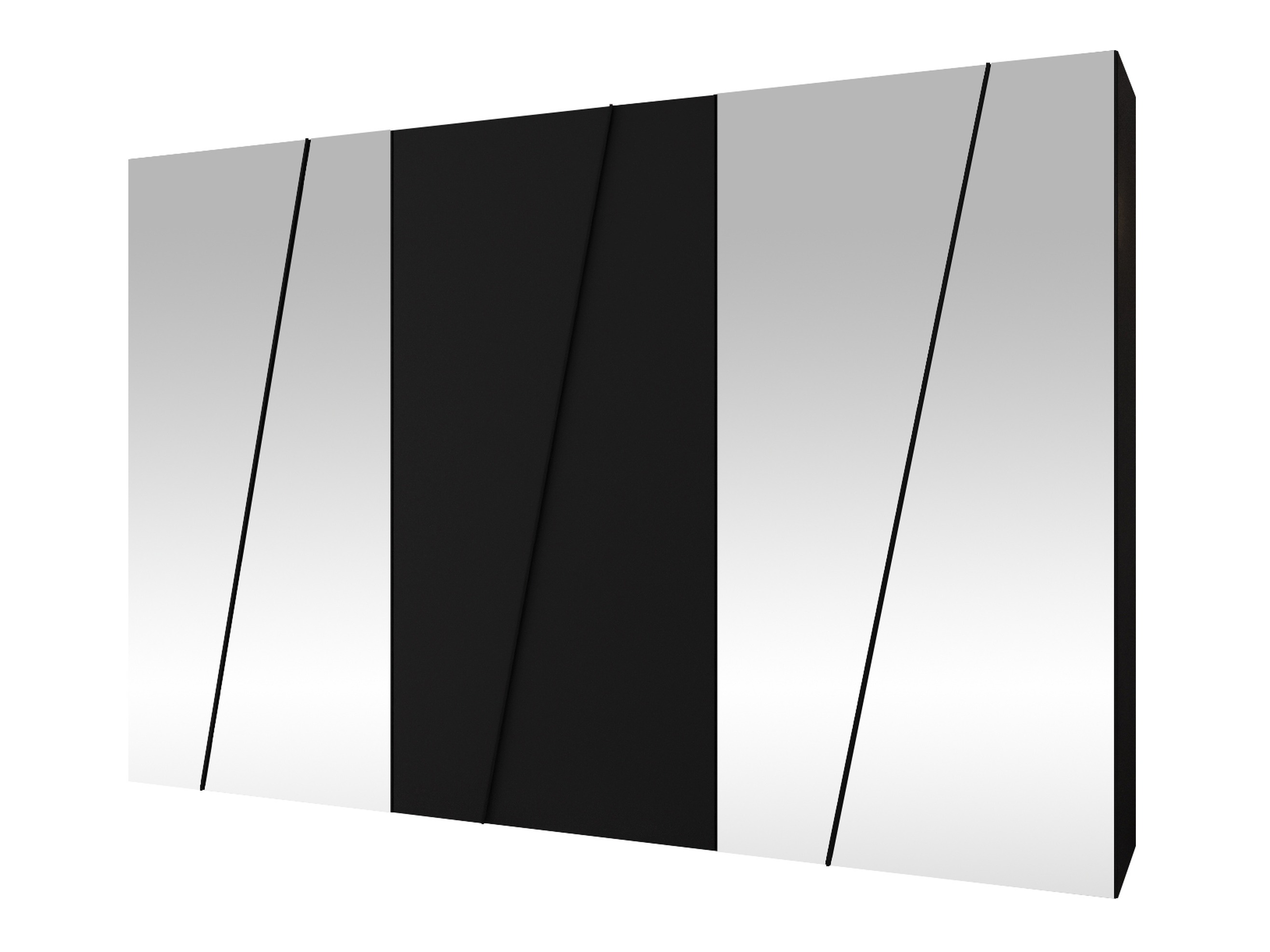 Kleiderschrank Hartford 643 (Schwarz)
