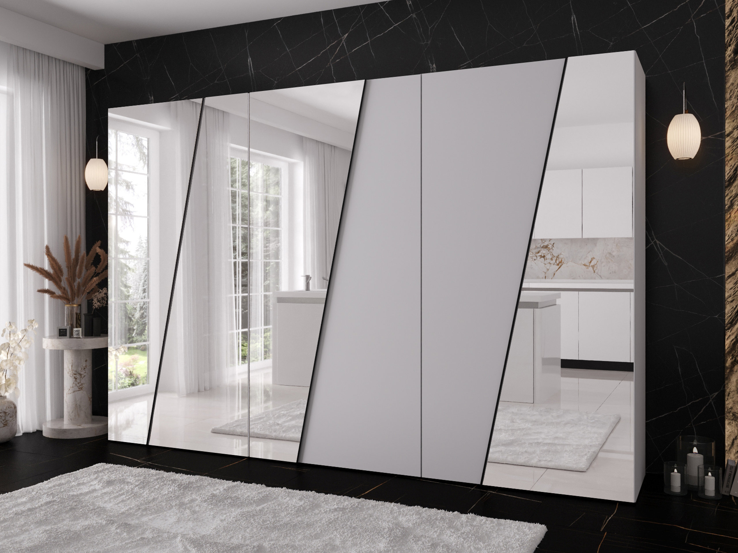 Kleiderschrank Hartford 643 (Weiss)
