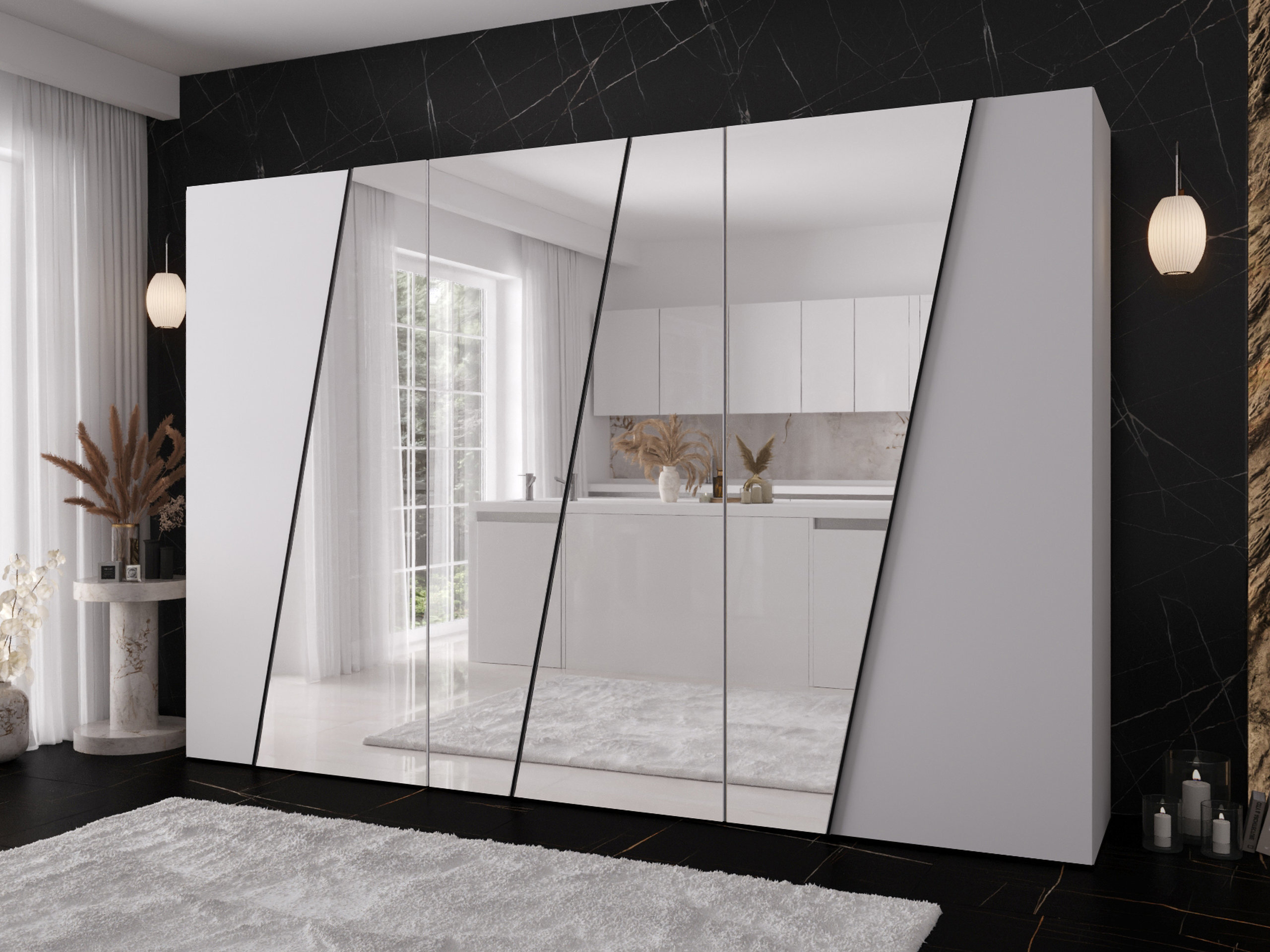 Kleiderschrank Hartford 643 (Weiss)