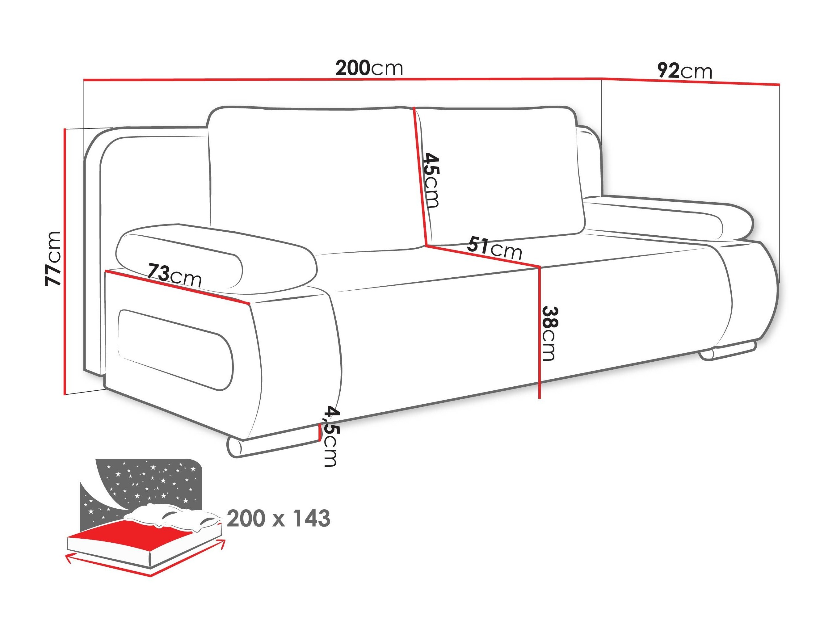 Schlafsofa SD3169