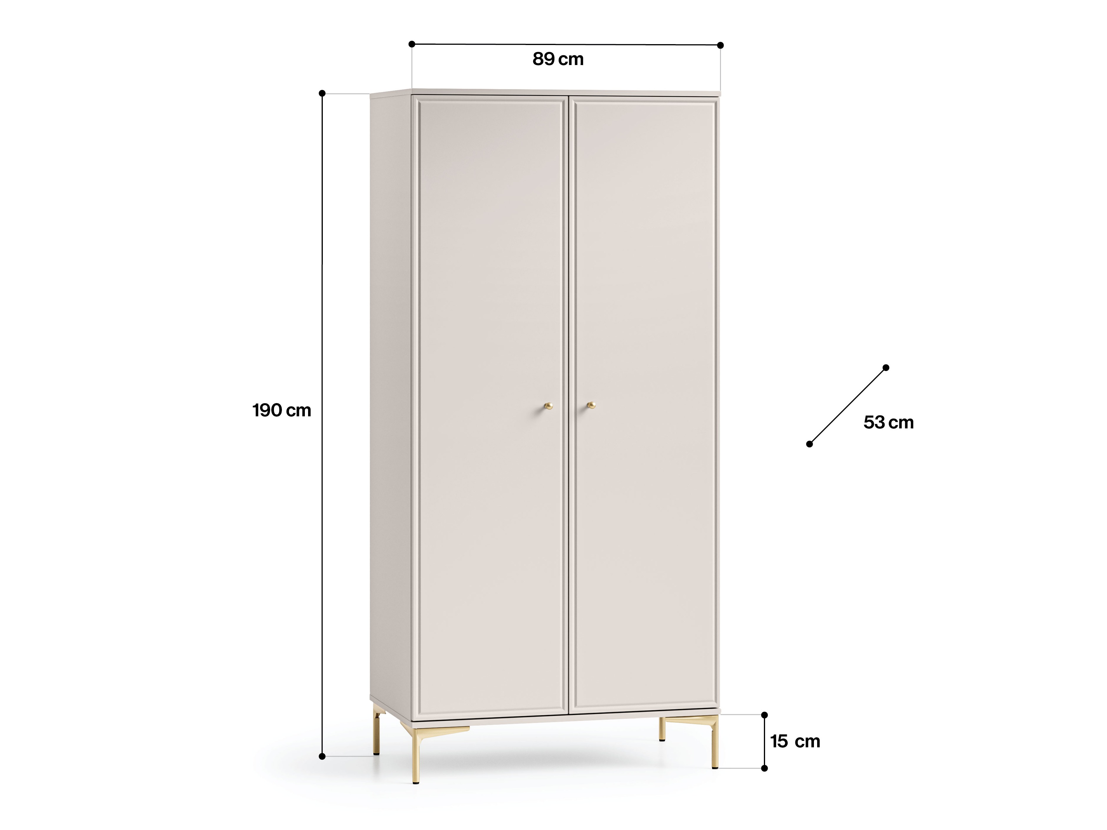 Kleiderschrank Cirnoli 100