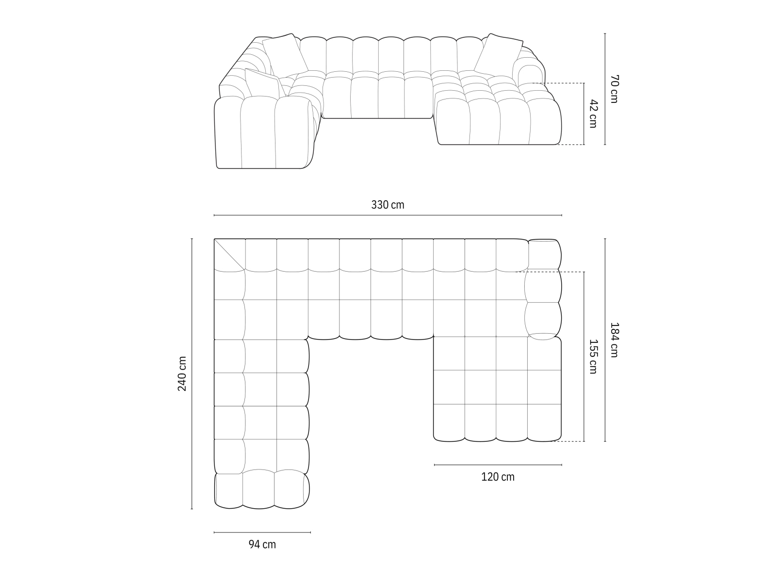 Ecksofa Mondelo 106 (Eden 04)
