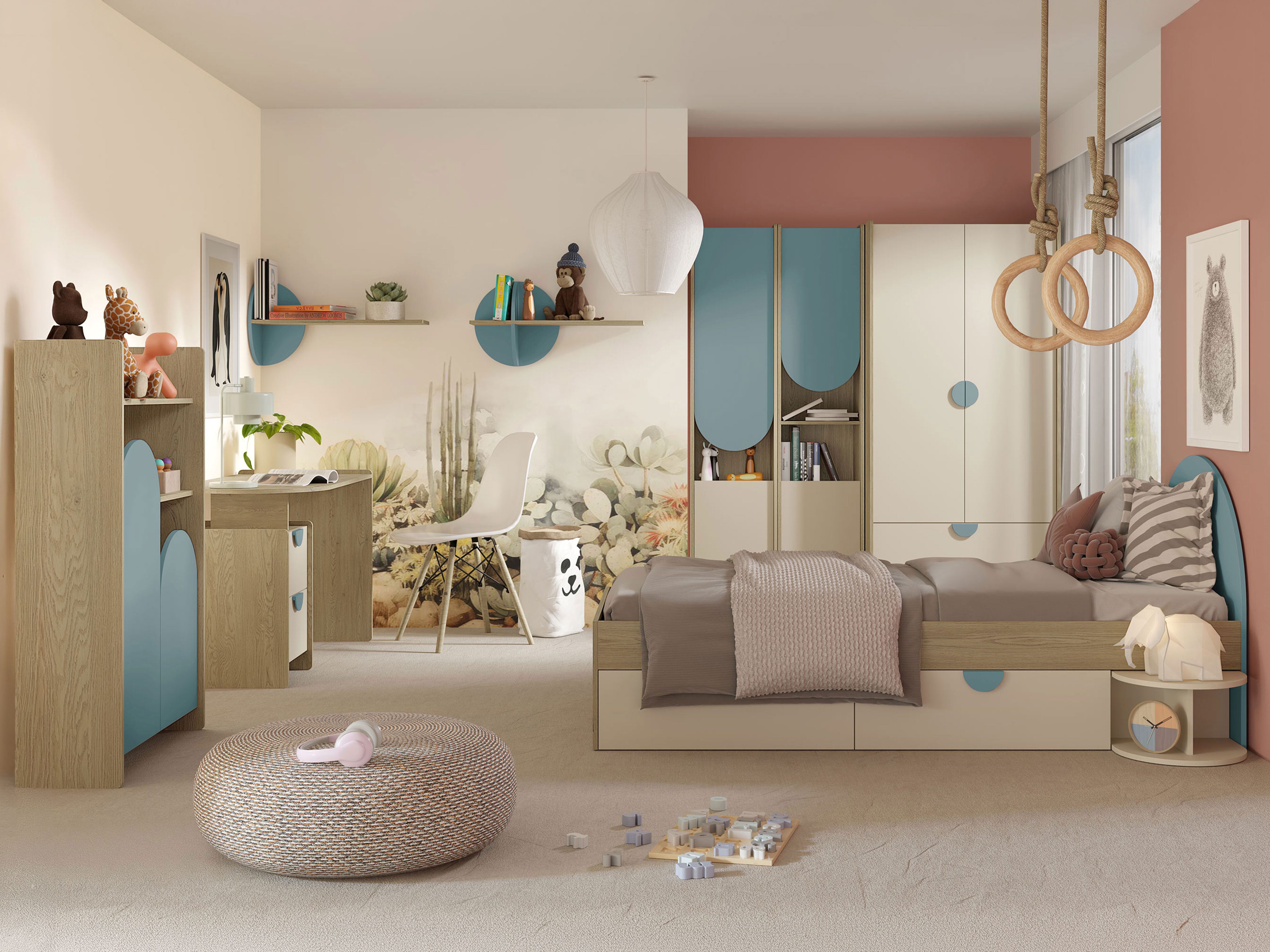 Kinderzimmer-Set Fivelbi 117 (Blau)