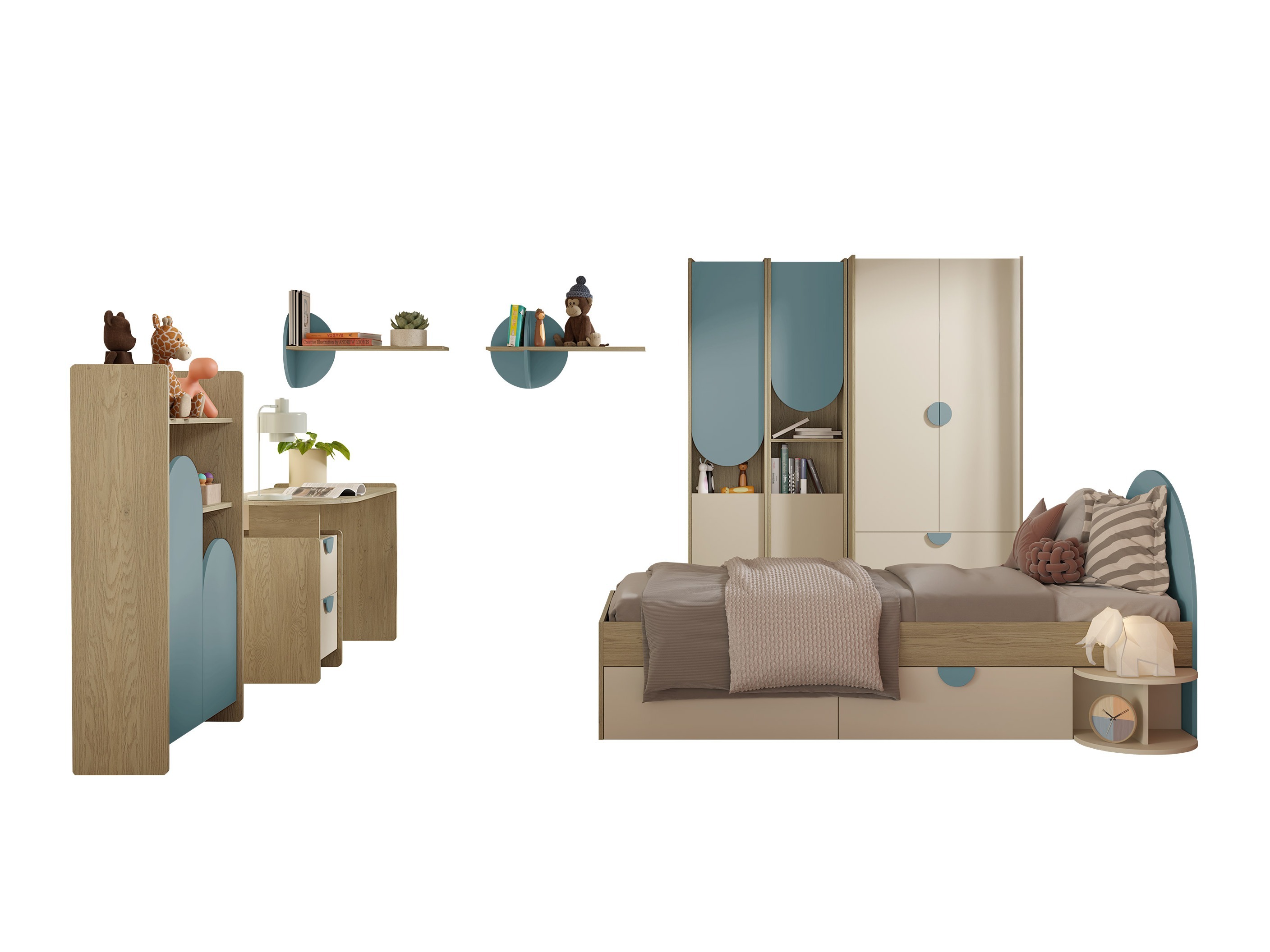 Kinderzimmer-Set Fivelbi 117