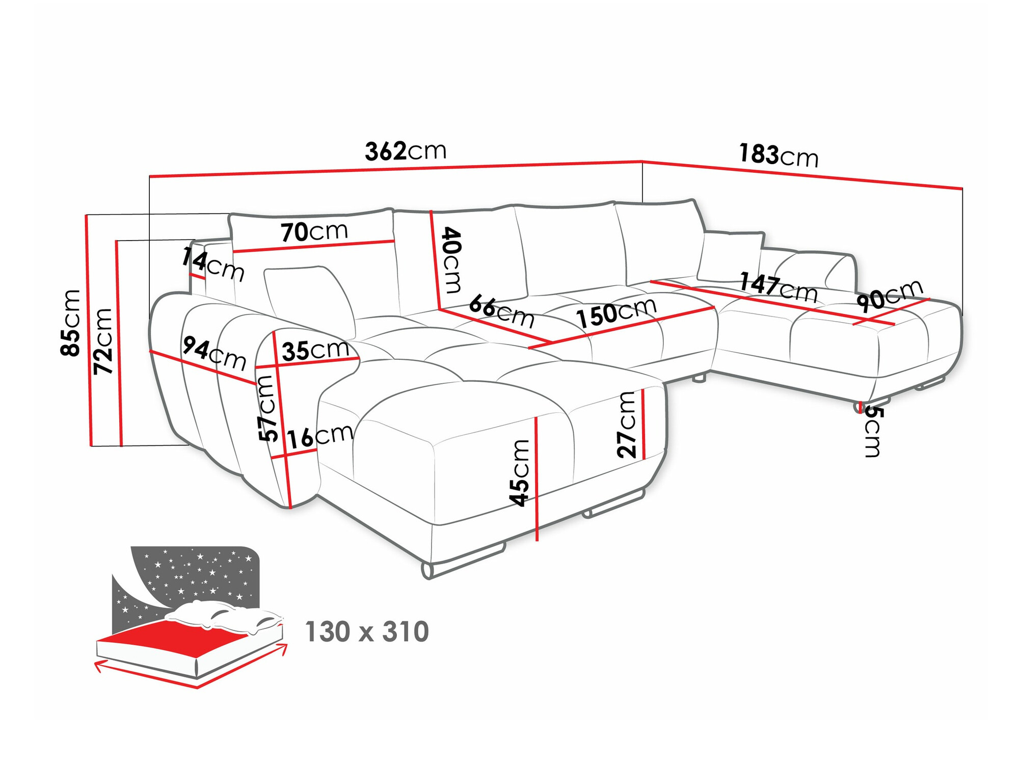 Ecksofa SD3198