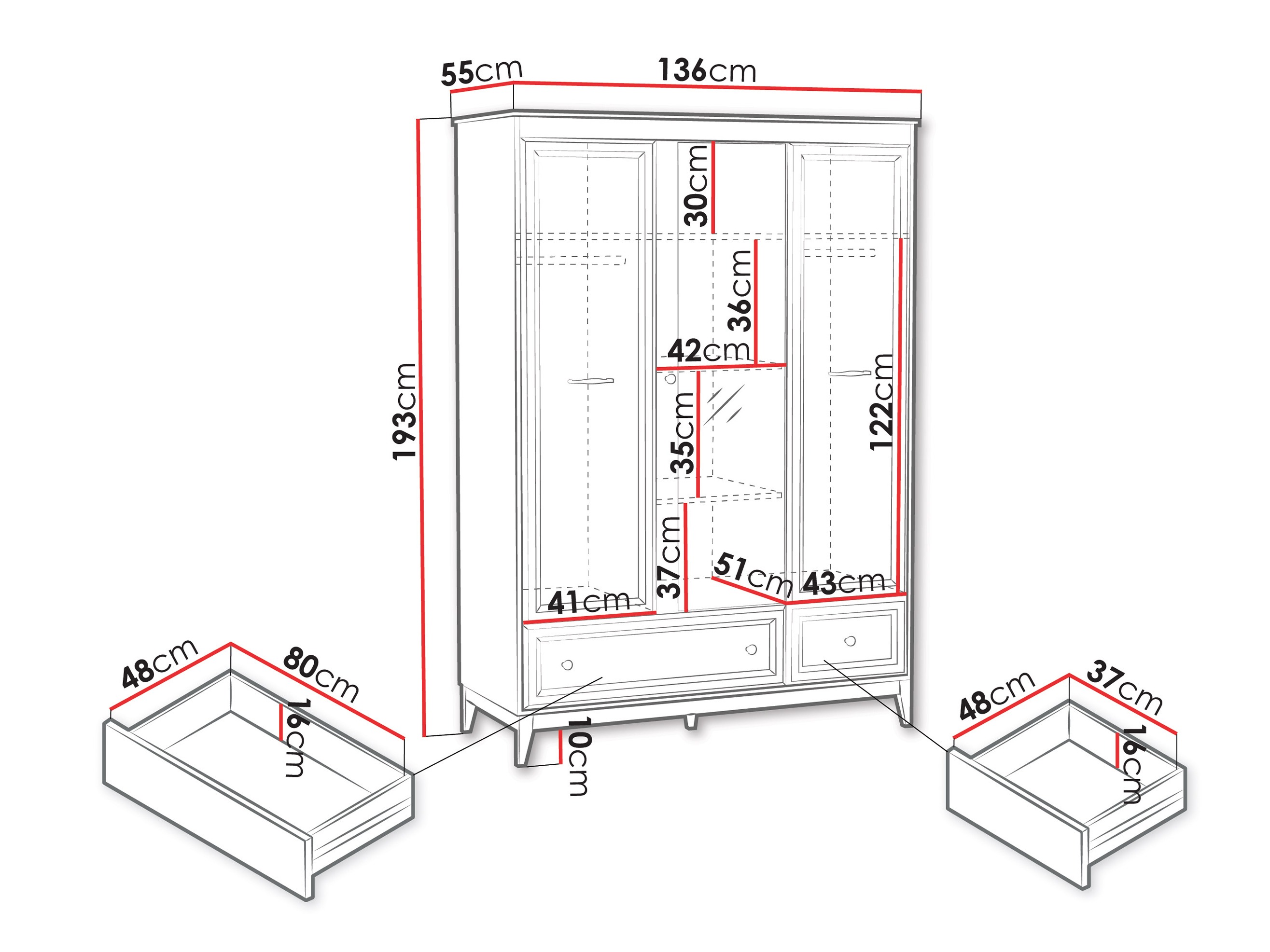 Kleiderschrank Sonfera 114