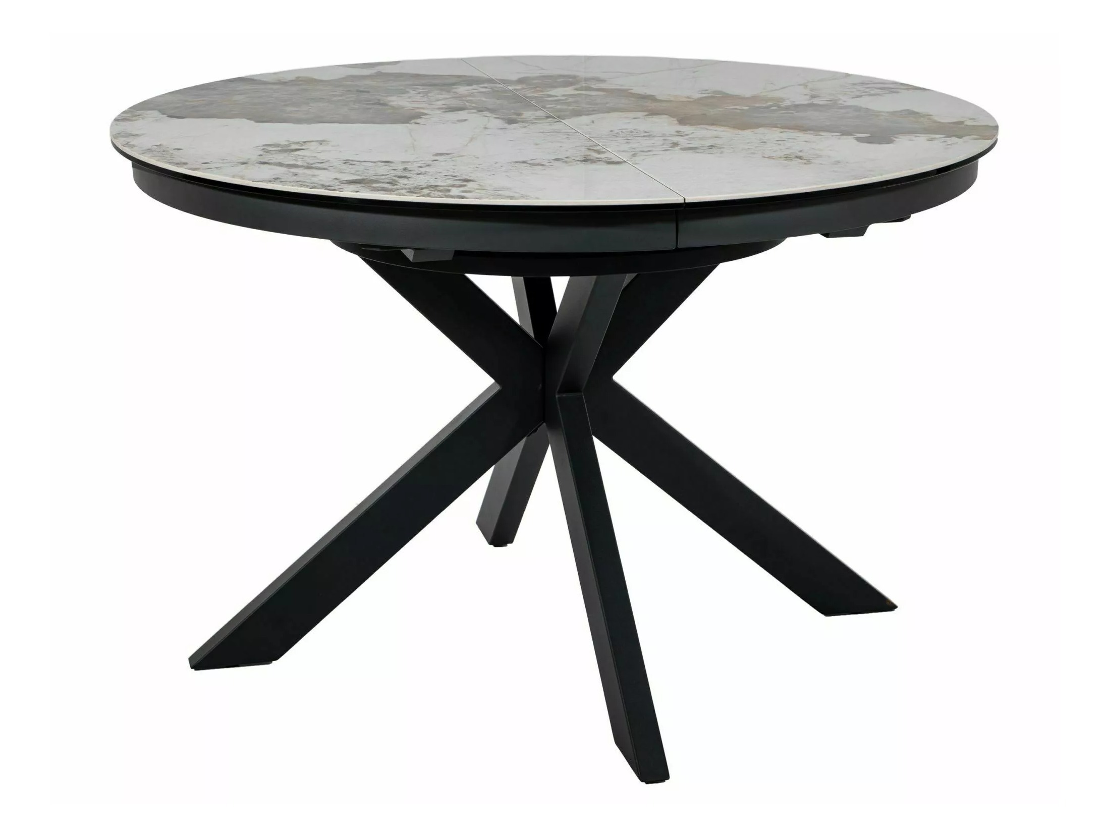 Tisch Detroit 998 (Weisser Marmor + Schwarz)