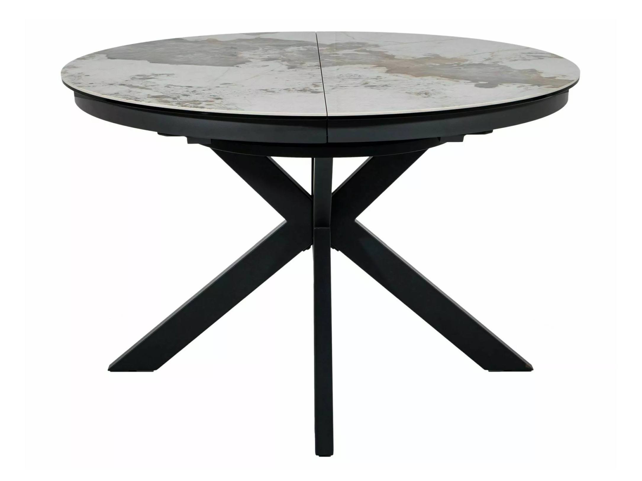 Tisch Detroit 998 (Weisser Marmor + Schwarz)
