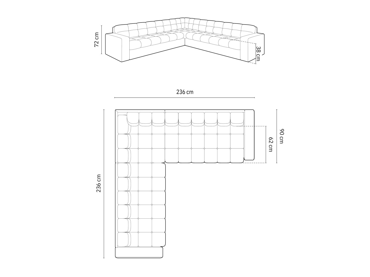 Ecksofa Vesmele 107 (Nea 23)