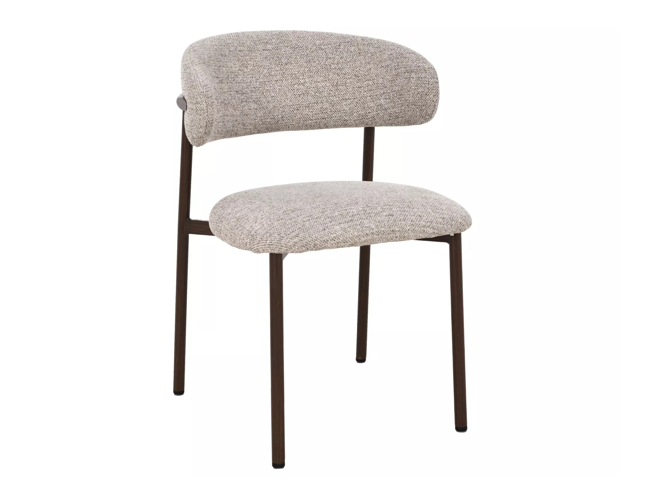 Stuhl Detroit 802 (Taupe + Walnussholzoptik)