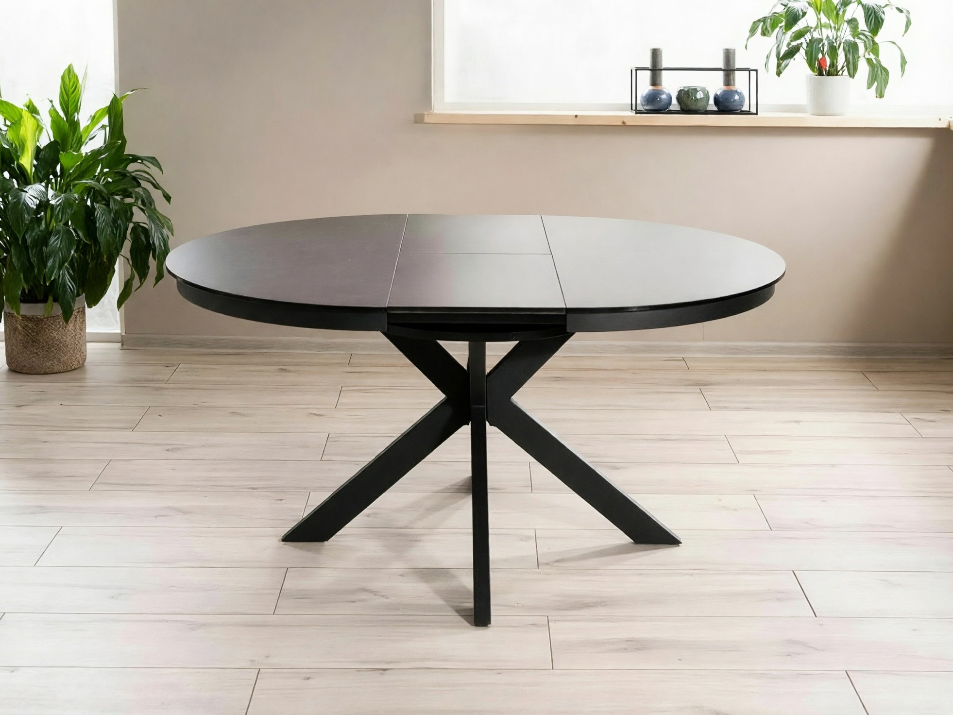 Tisch Detroit 998 (Schwarz + Dunkelgrau)