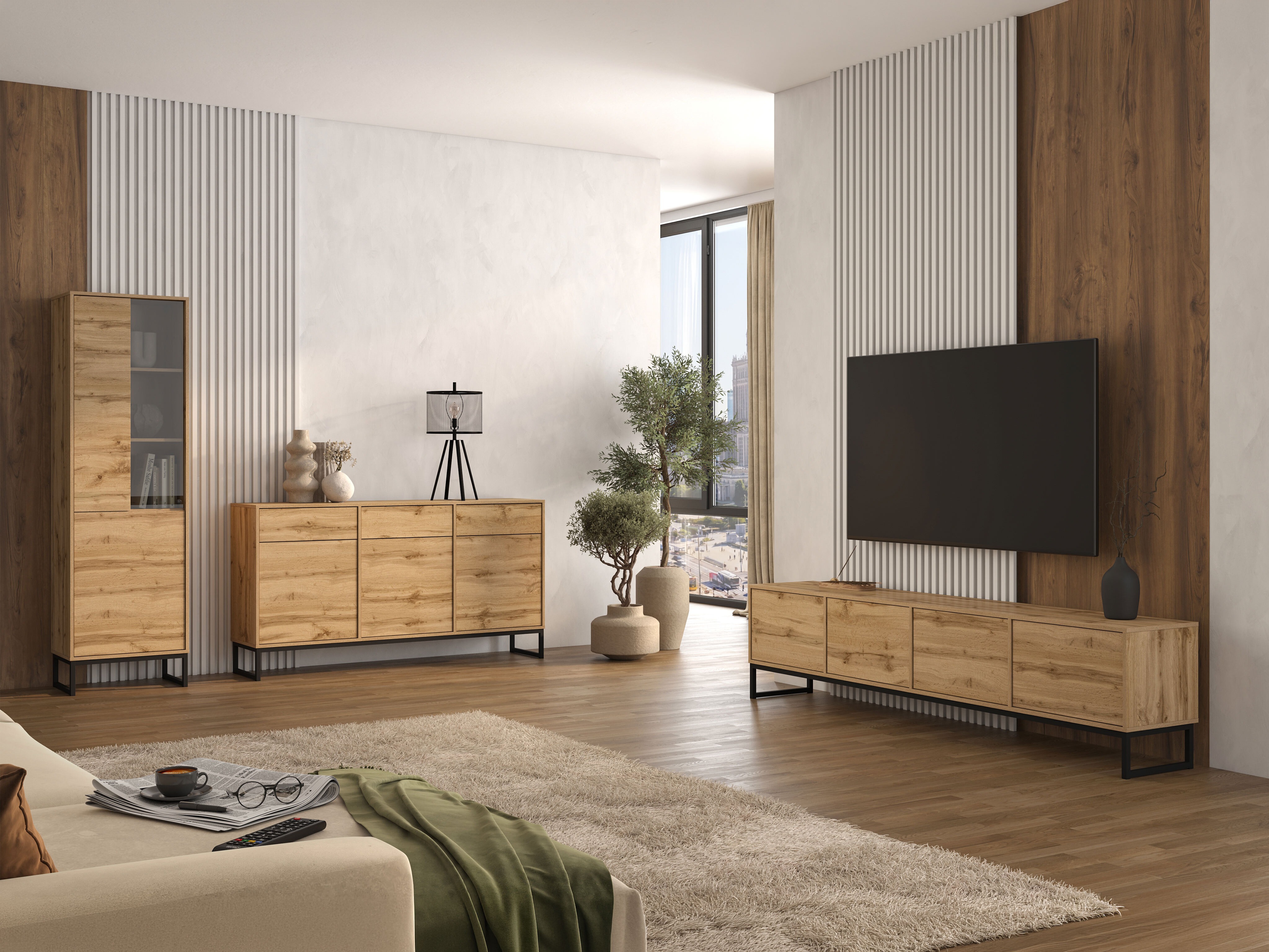Wohnzimmer-Set Maravio 106 (Wotan-Eiche)