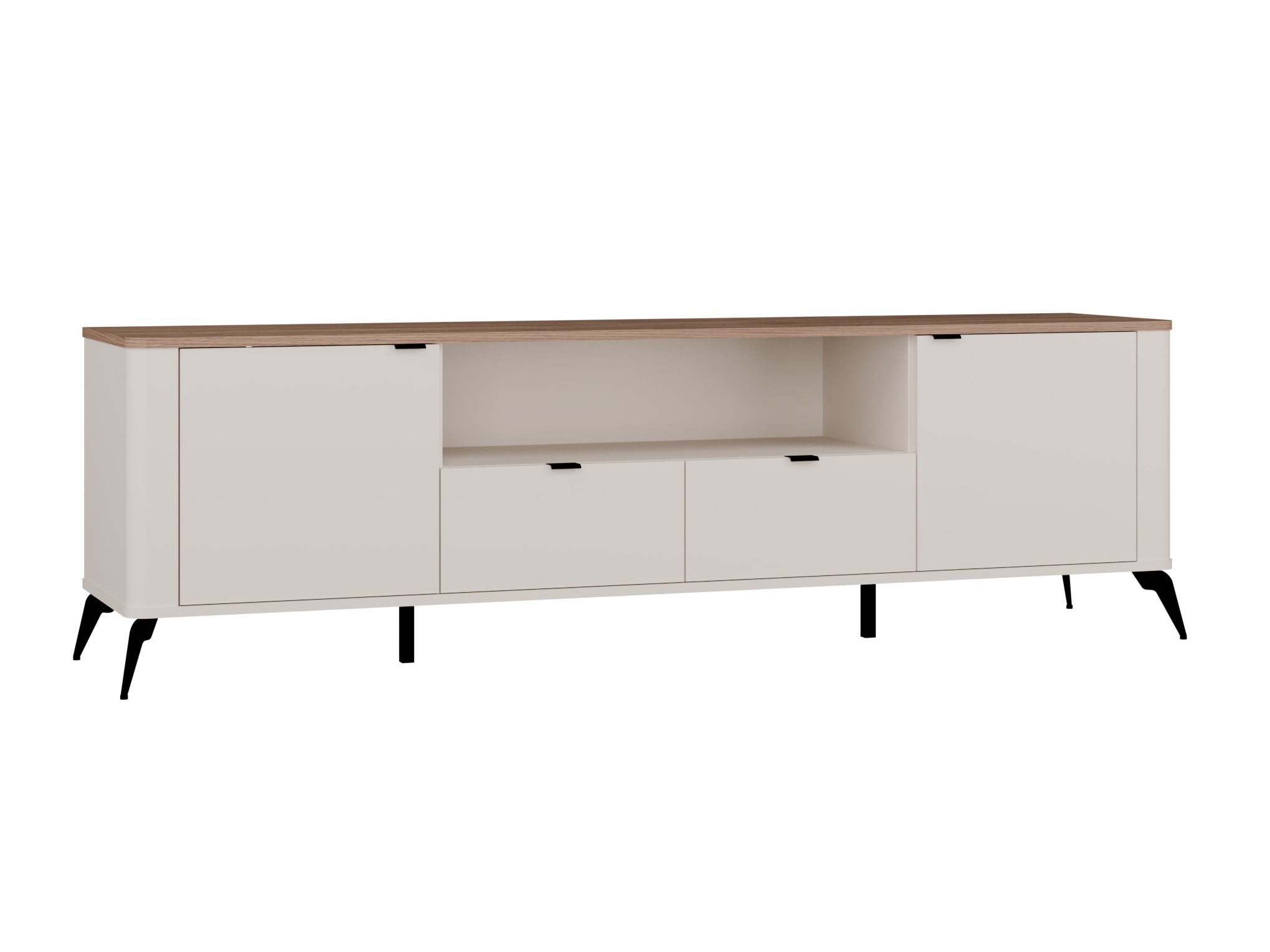 TV-Möbel Soavie 108 (Kaschmir + Eichenholzoptik)