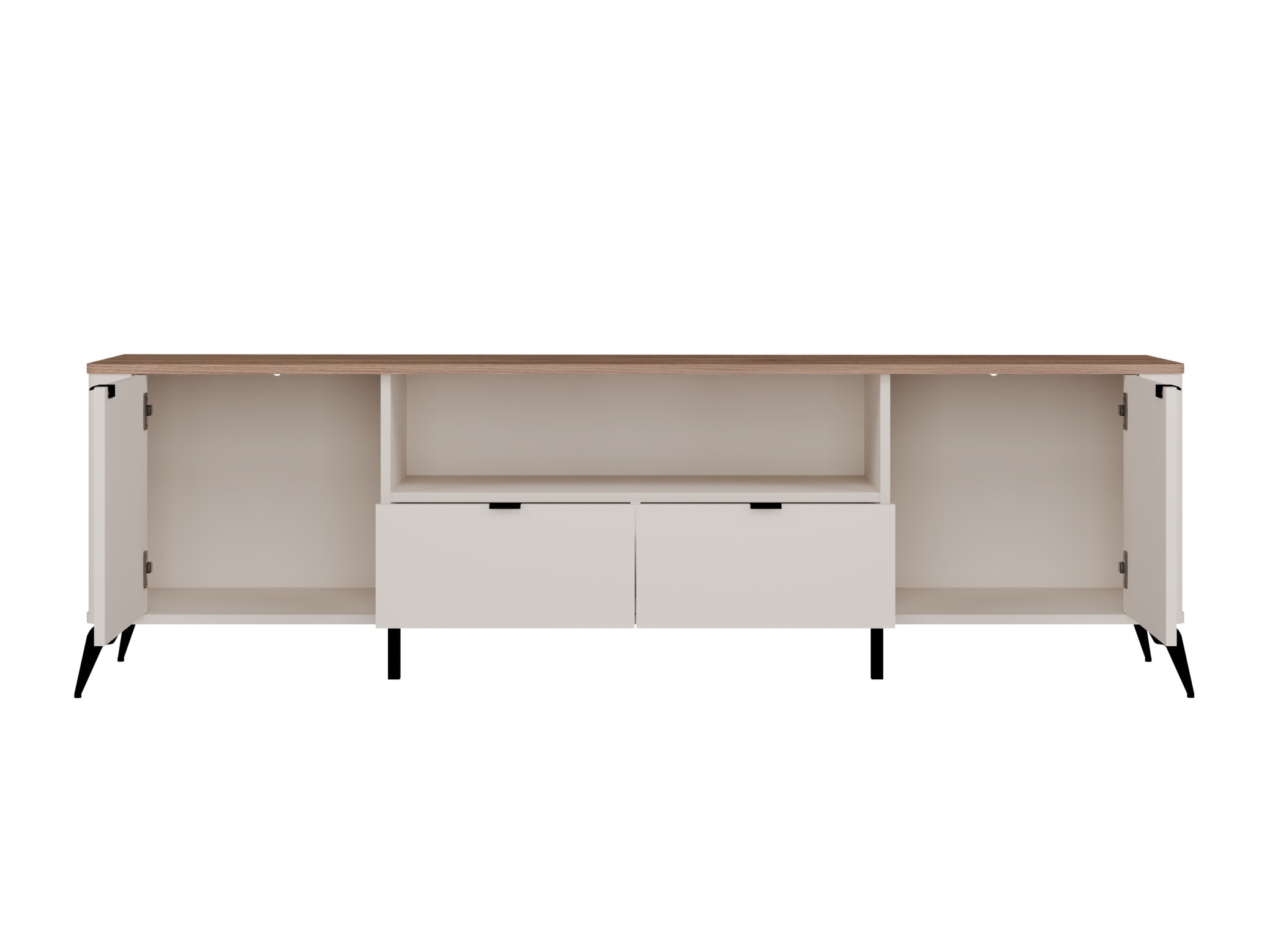 TV-Möbel Soavie 108 (Kaschmir + Eichenholzoptik)