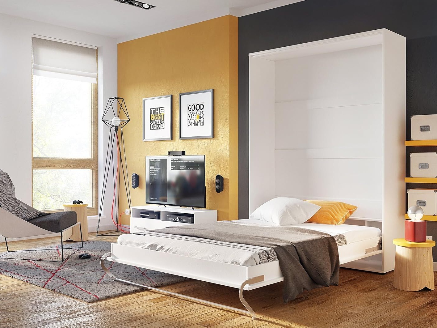 Schrankbett Concept Pro Lenart III (Weiss)