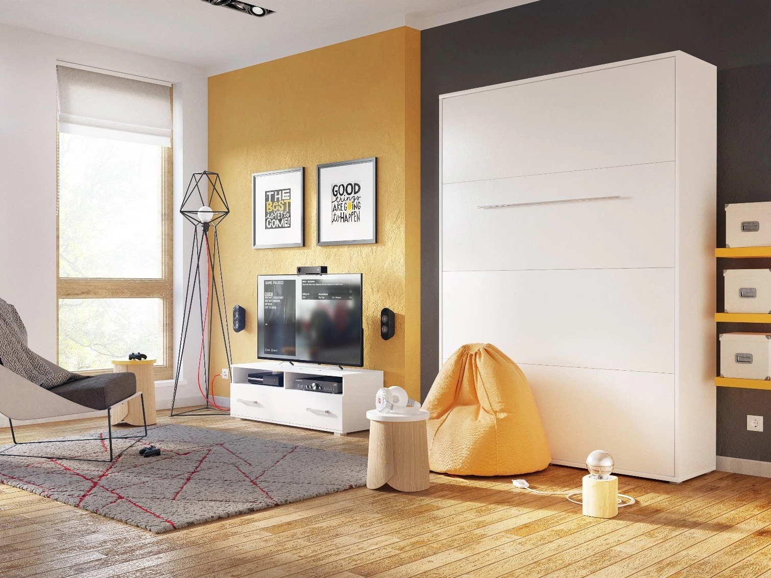 Schrankbett Concept Pro Lenart III (Weiss)