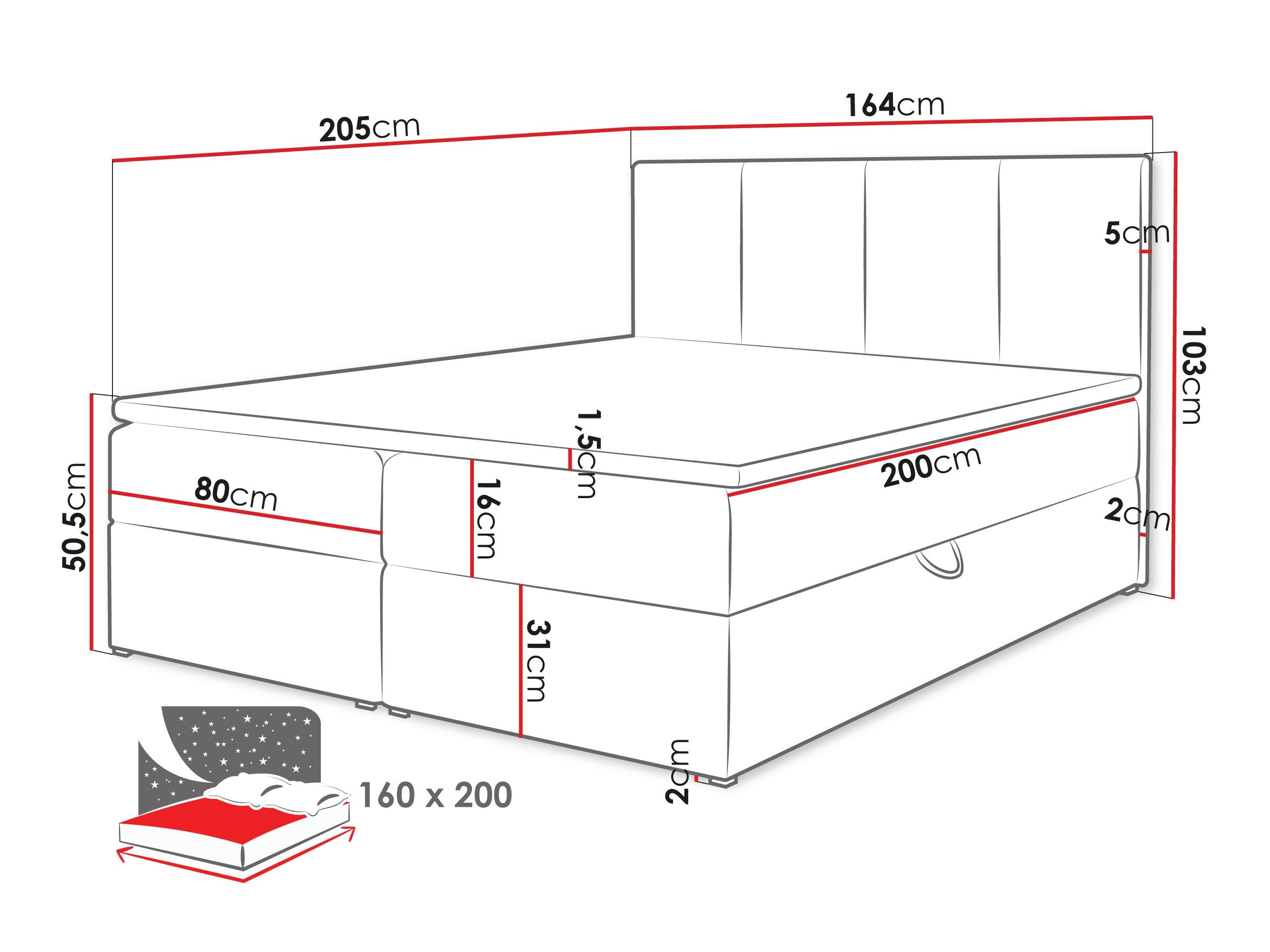 Boxspringbett SD3245