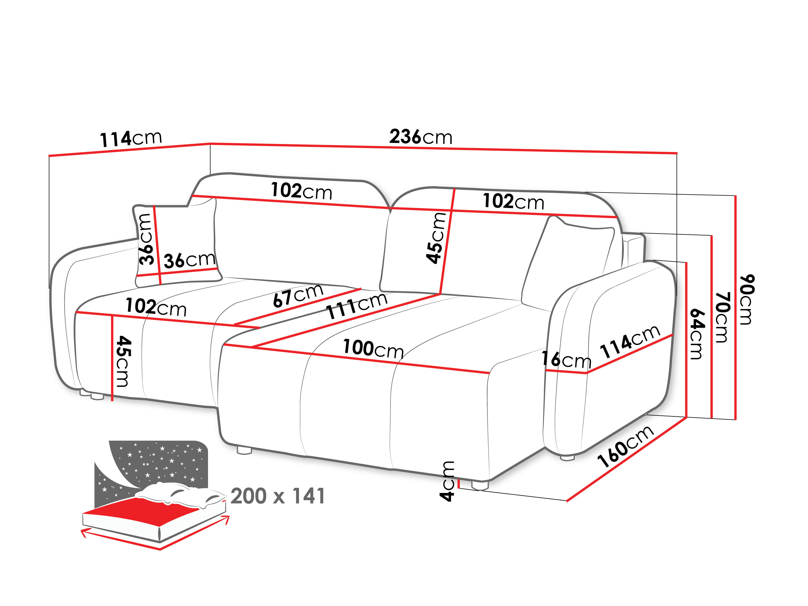 Ecksofa Clinton 103 (Lambi 06)