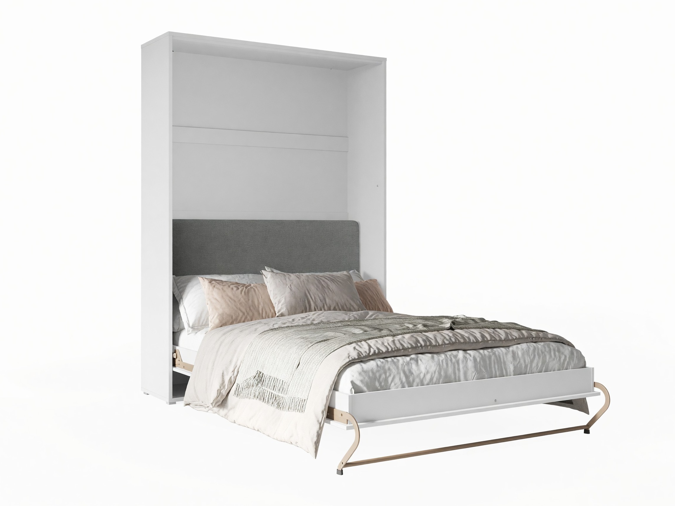 Schrankbett Concept Pro Lenart VI (Weiss + Graphit)