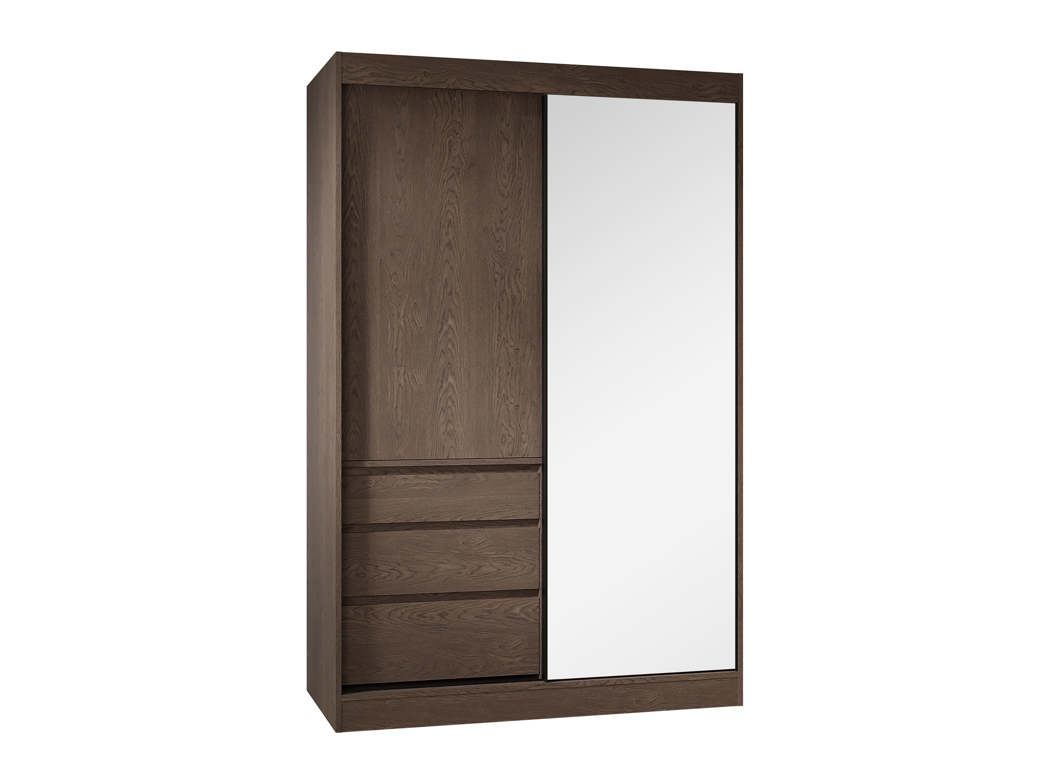 Kleiderschrank Toledo 115 (Dunkles Holz)