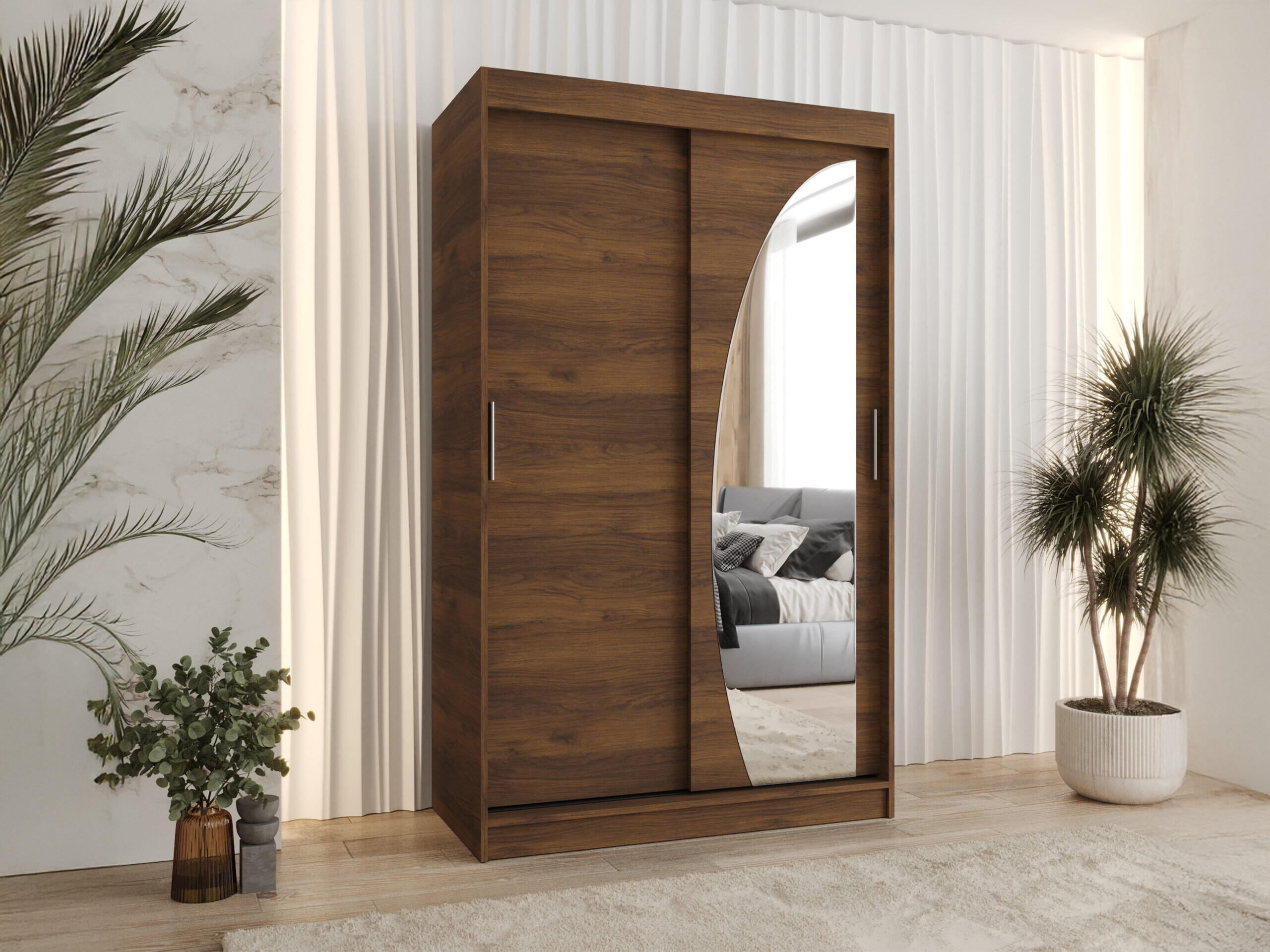 Kleiderschrank Hartford 501 (Walnussholzoptik)