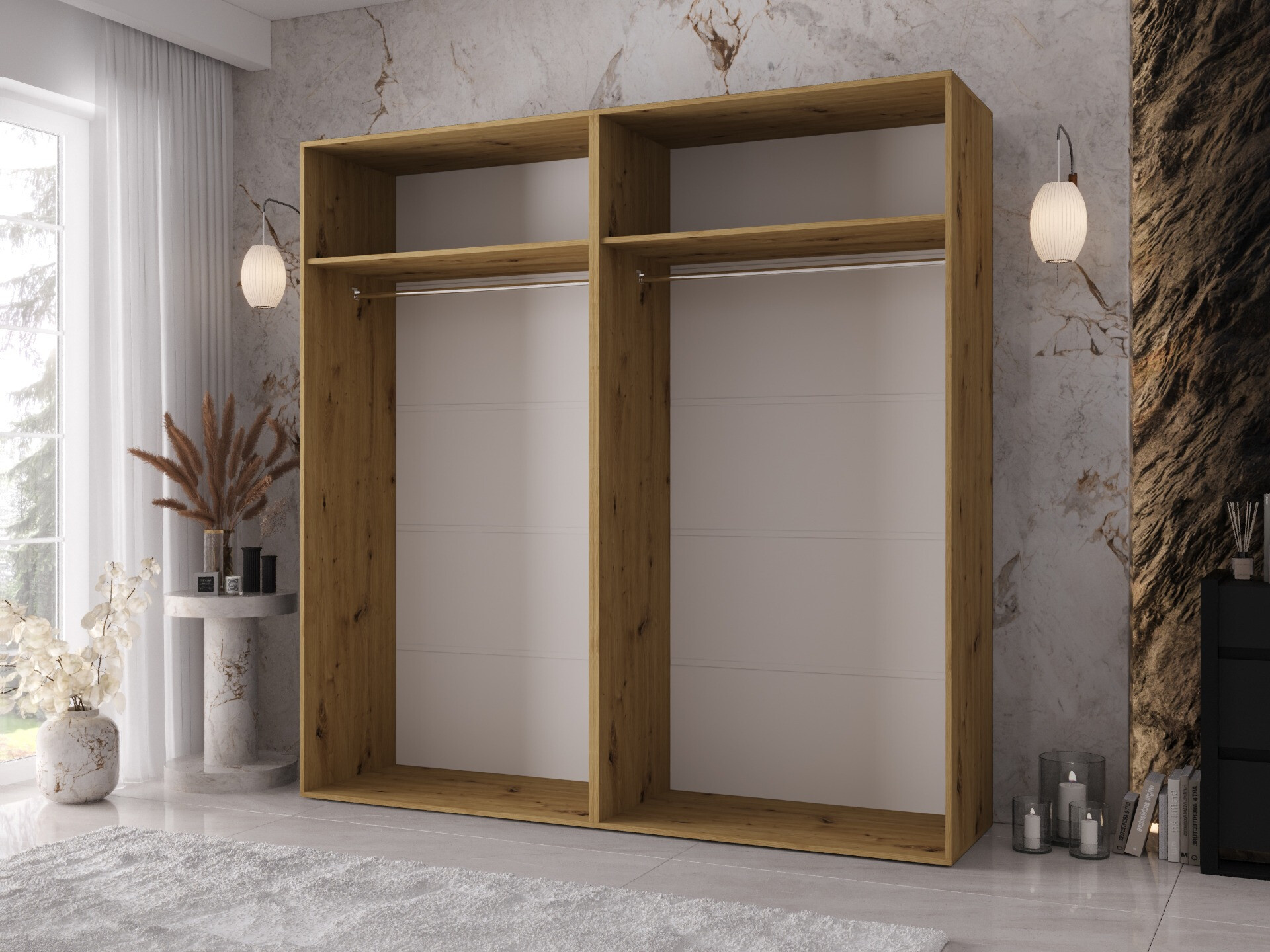 Kleiderschrank Hartford 635 (Artisan Eichenholzoptik)