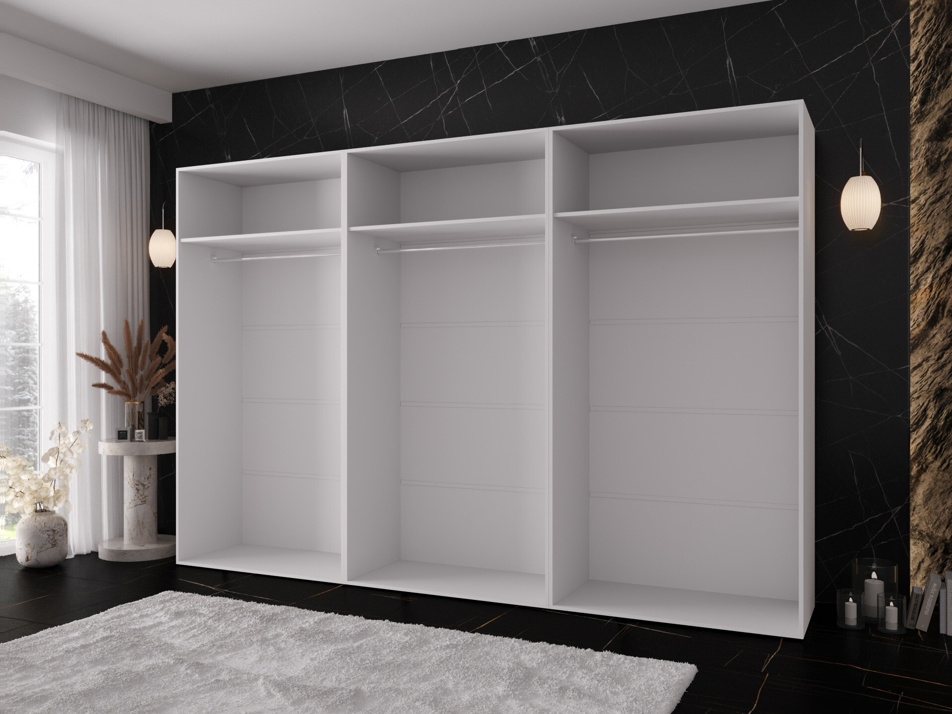 Kleiderschrank Hartford 643 (Weiss)