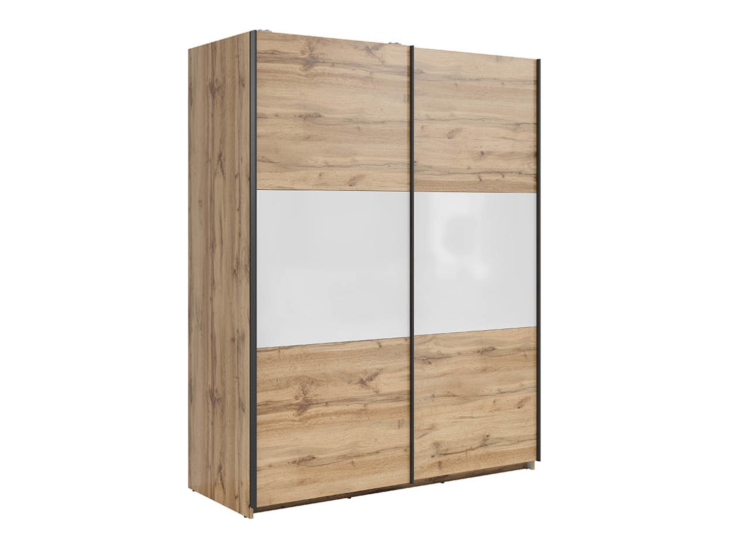 Kleiderschrank Livevaro 117 (Wotan Eiche + Weiss)
